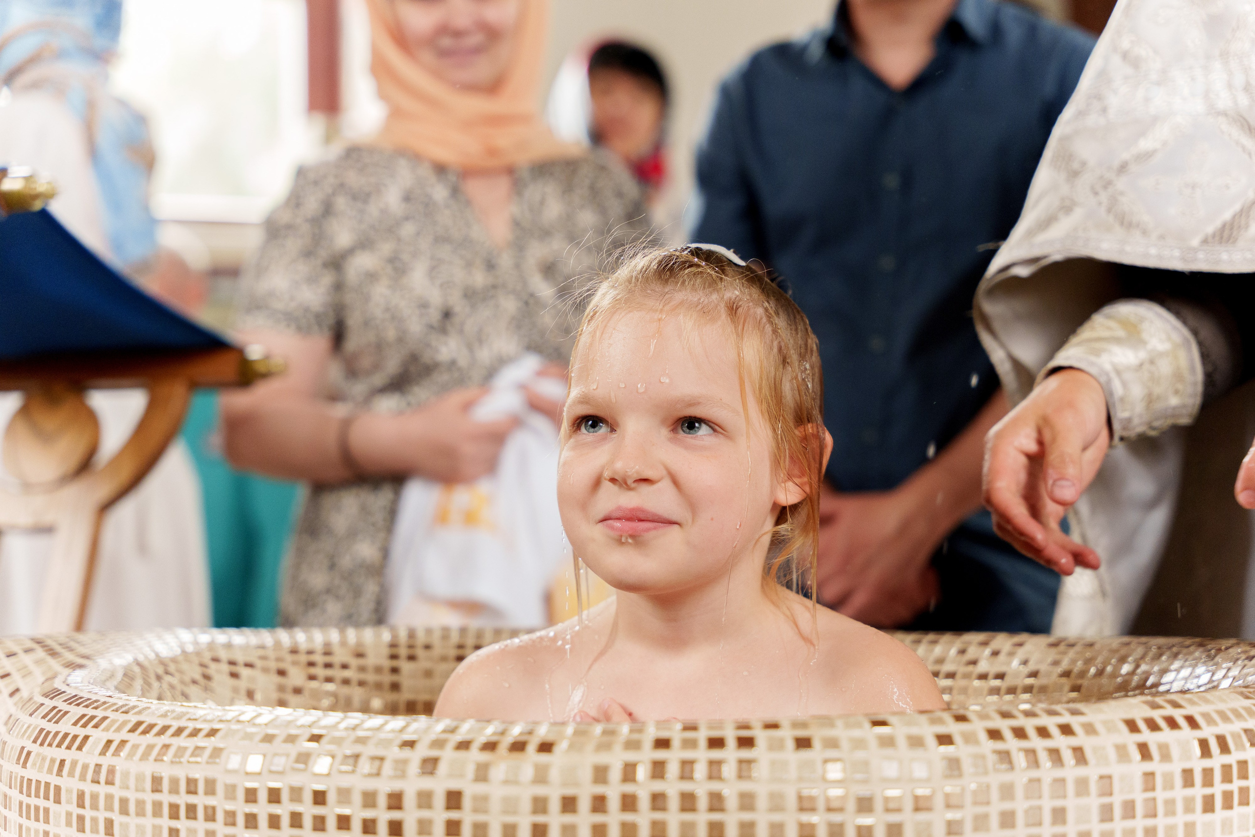Крещение Полины. Фотограф Юлия Попова