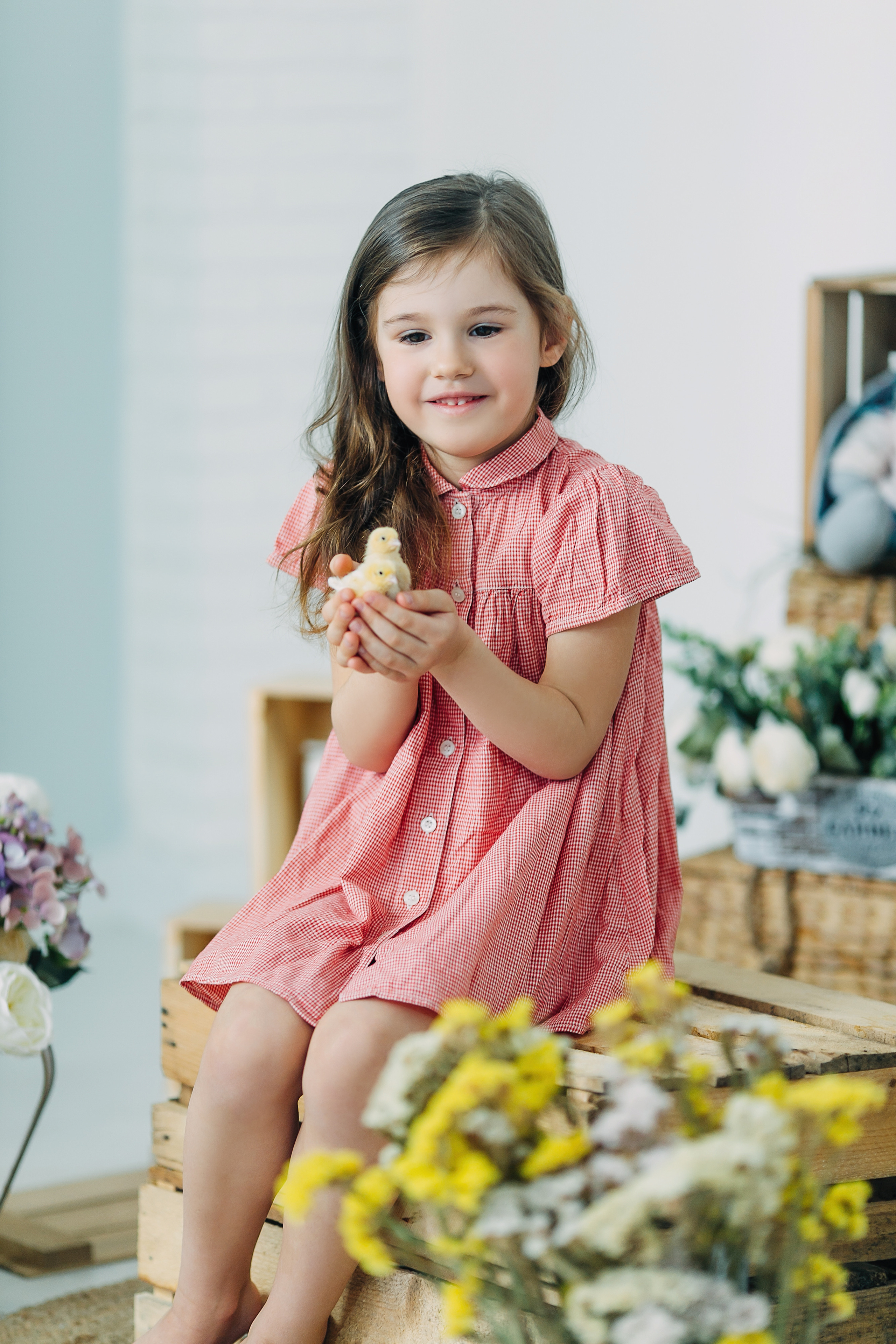 Пасхальный фотопроект с кроликами и цыплятами совместно с фотостудией Art House. Семейный и детский фотограф в Пскове и Санкт-Петербурге Яна Калинина