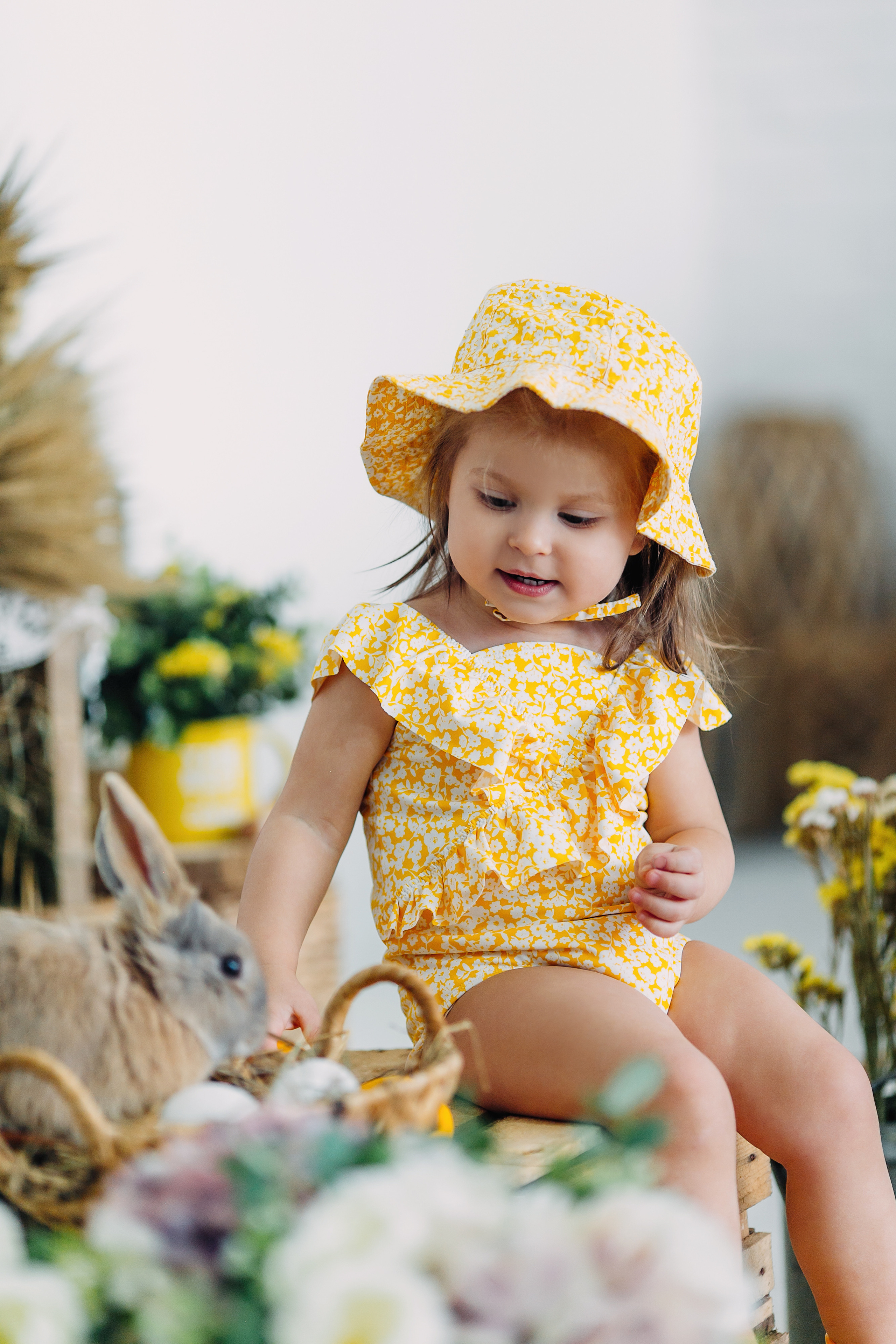 Пасхальный фотопроект с кроликами и цыплятами совместно с фотостудией Art House. Семейный и детский фотограф в Пскове и Санкт-Петербурге Яна Калинина