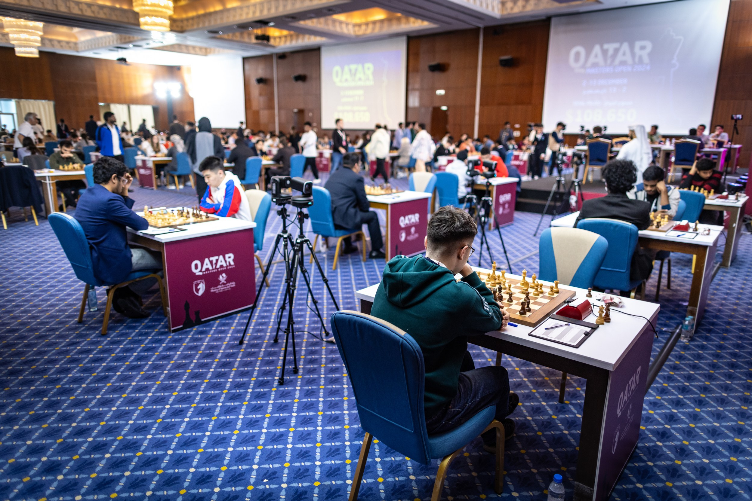 2024.12.04 Qatar Masters Open 2024 — Round2. Фотограф Анна Штурман (репортажная съёмка любых событий и мероприятий) Anna Shtourman photographer