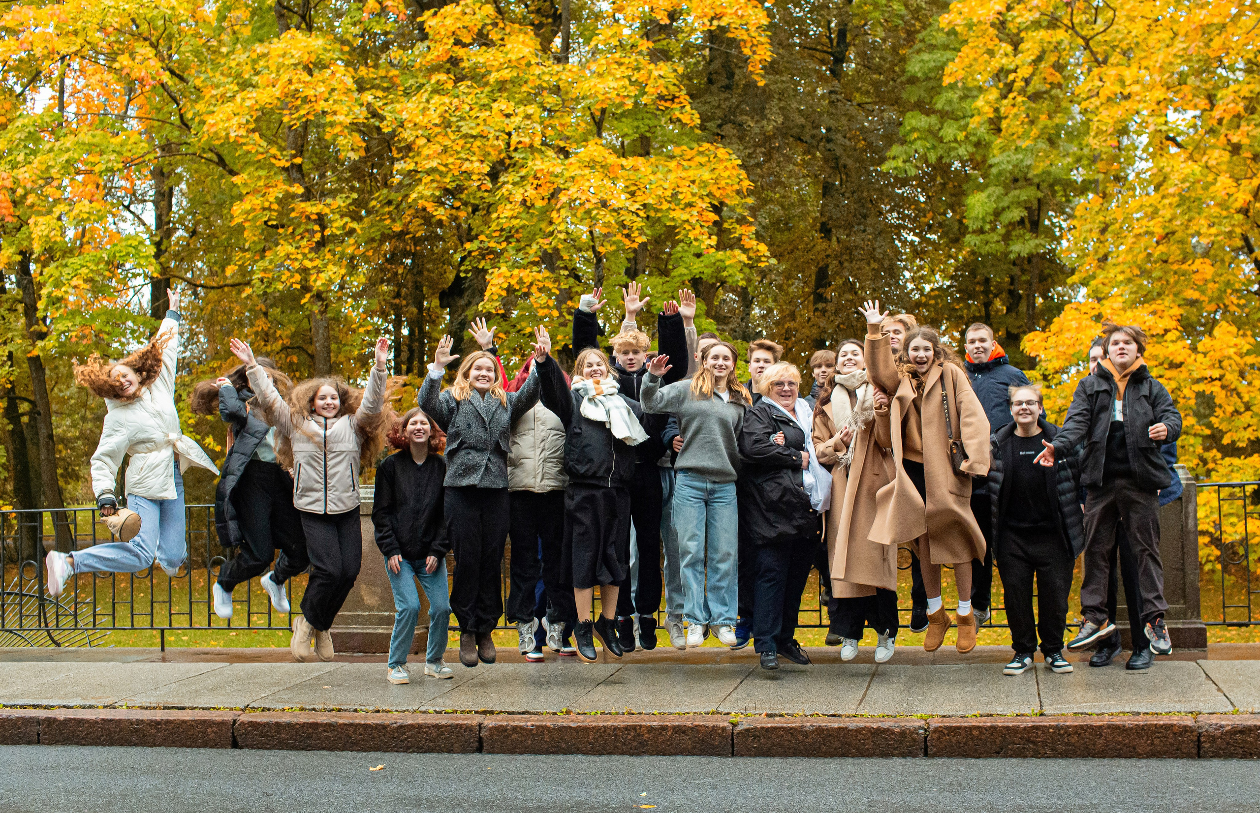 Осень. Старшая школа. Свадебный, семейный, детский фотограф в Санкт-Петербурге
