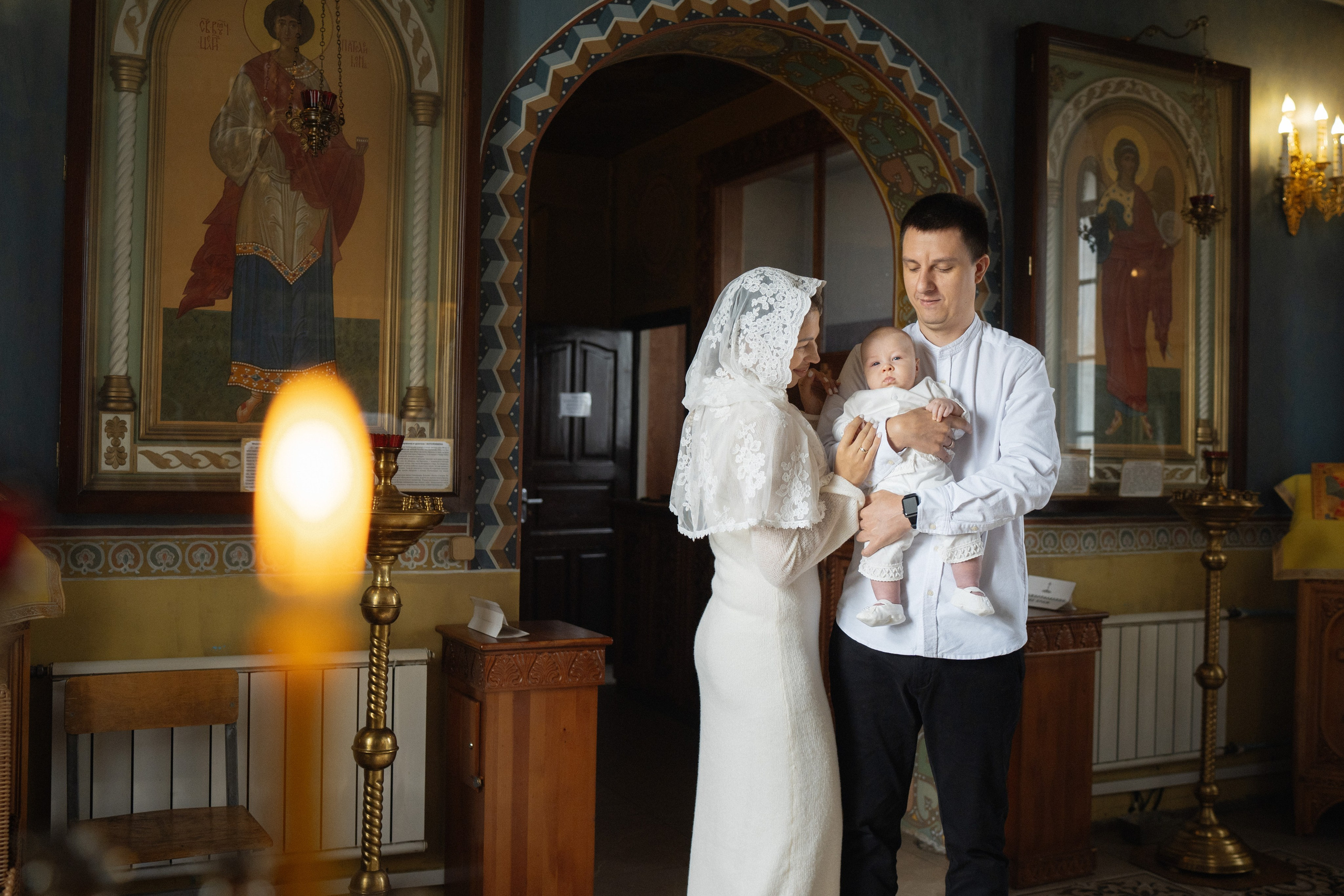 Таинство Крещения Яны и Демида. Фотограф на Крещение и Венчание в Красноярске Рамазанова Юлия