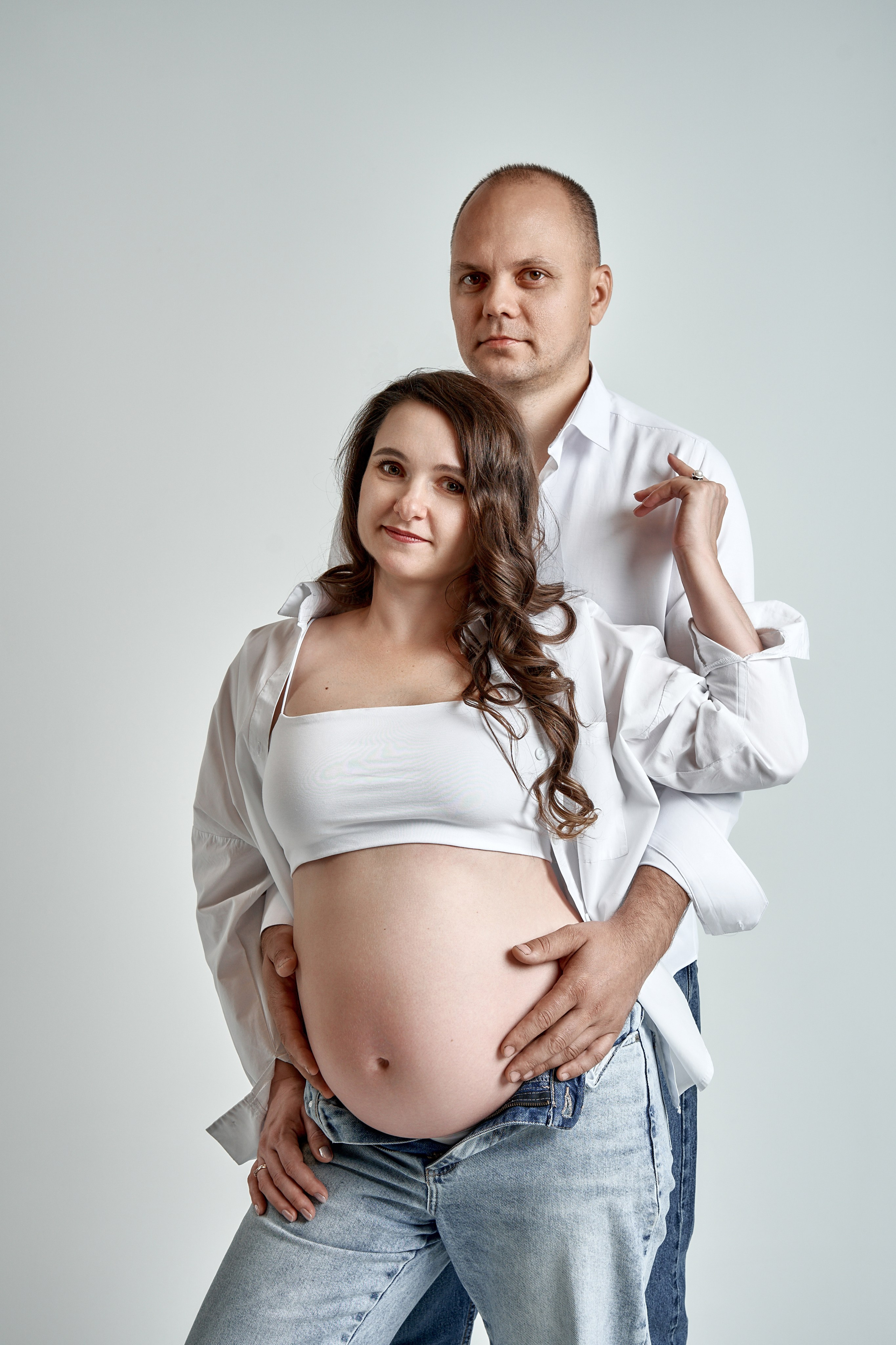 Фотосессия семьи в ожидании чада