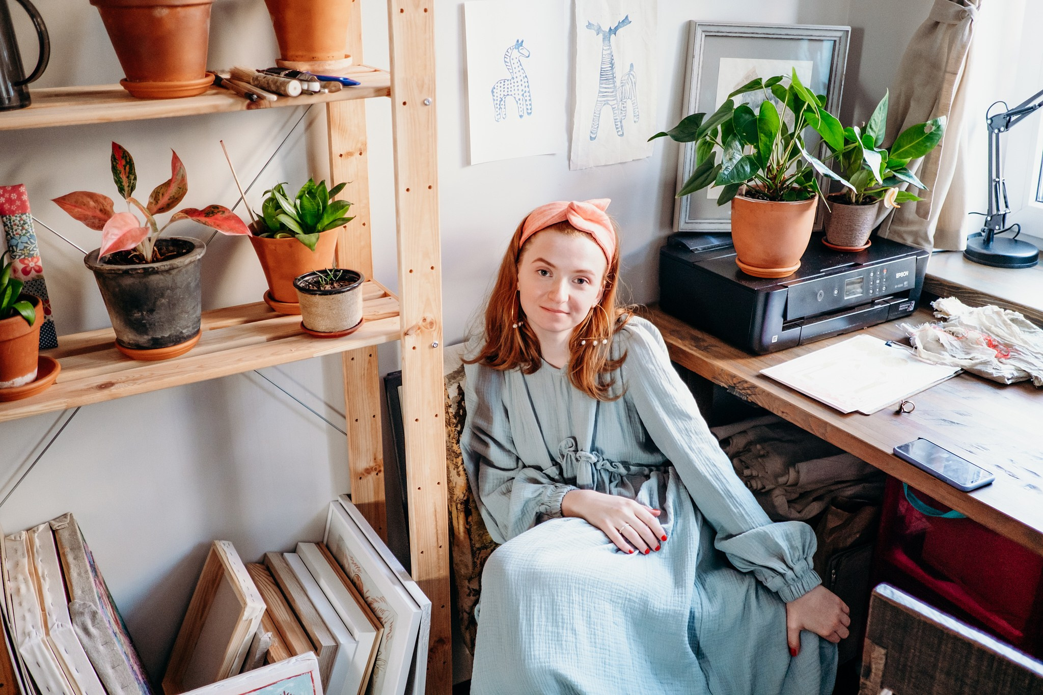 В мастерской у Анны Самойловой. Portrait and reportage photographer