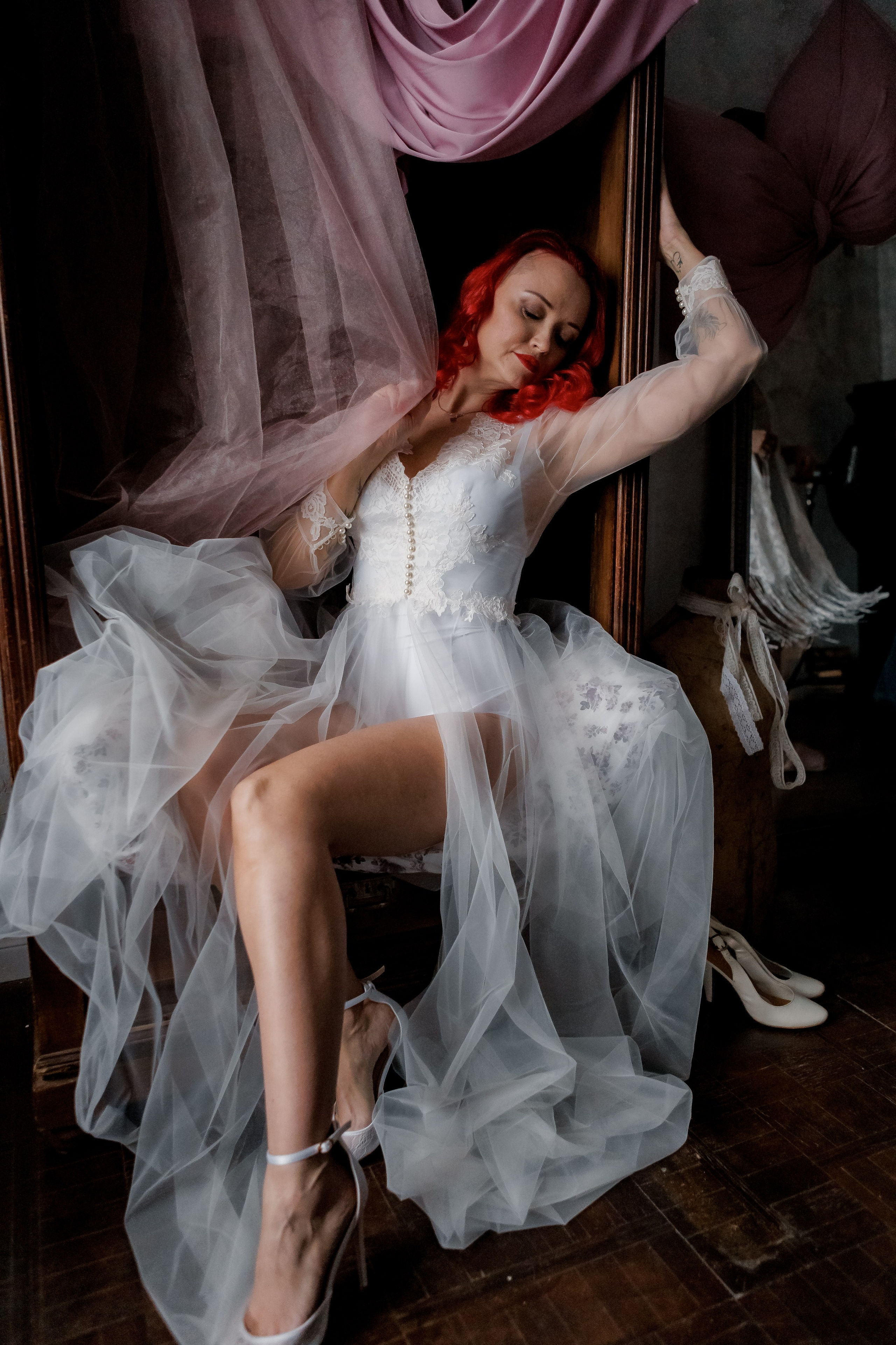 Будуарная бельевая фотосессия. Свадебный фотограф в Москве