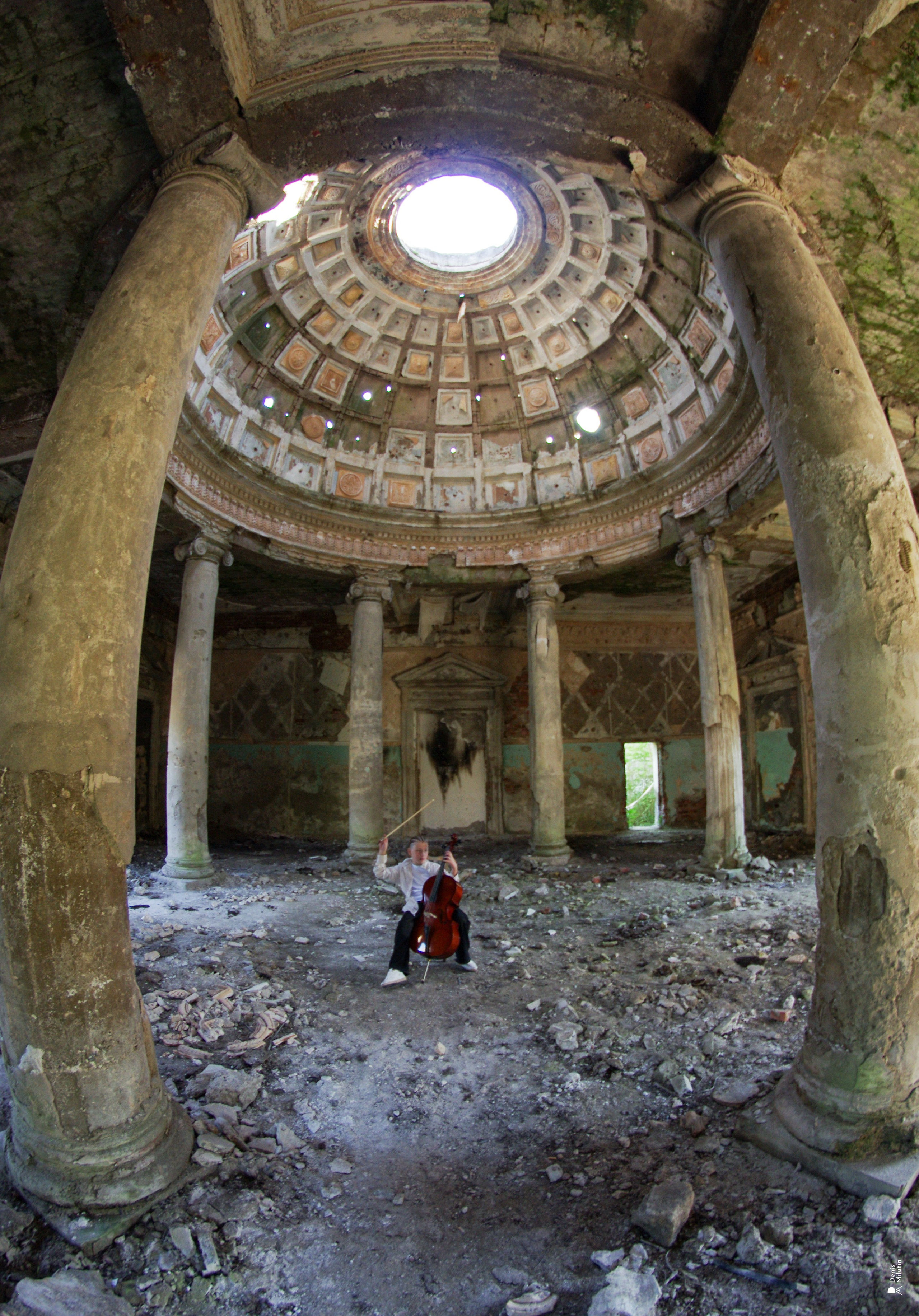 Виолончелист. Портретный фотограф Денис Милютин
