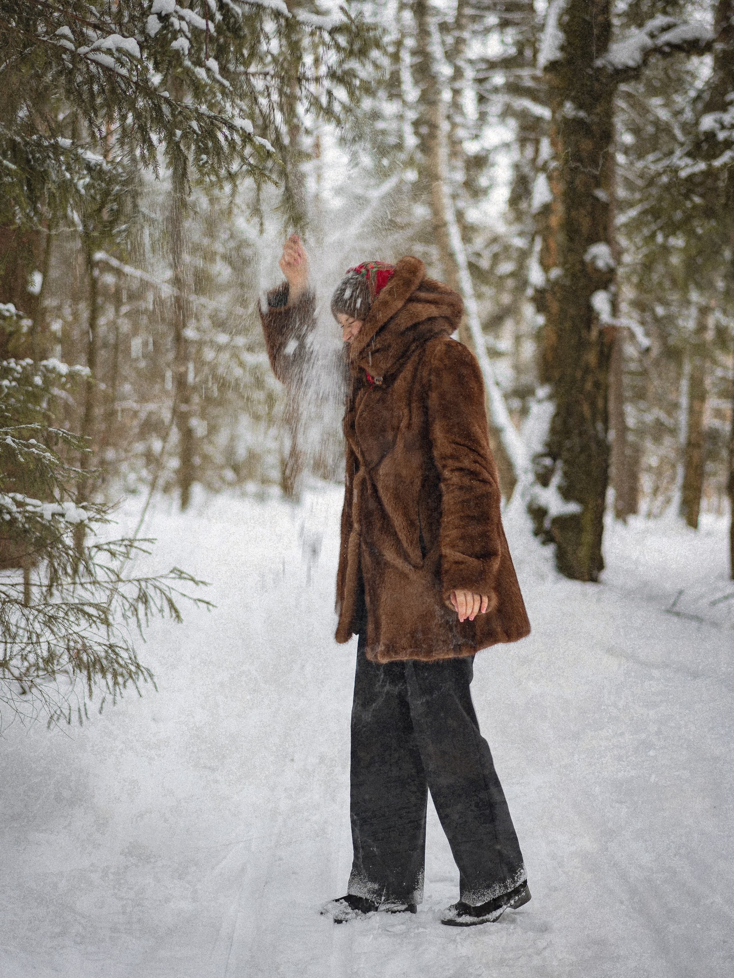Ольга — фотосессия в зимнем стиле. Фотограф Москва