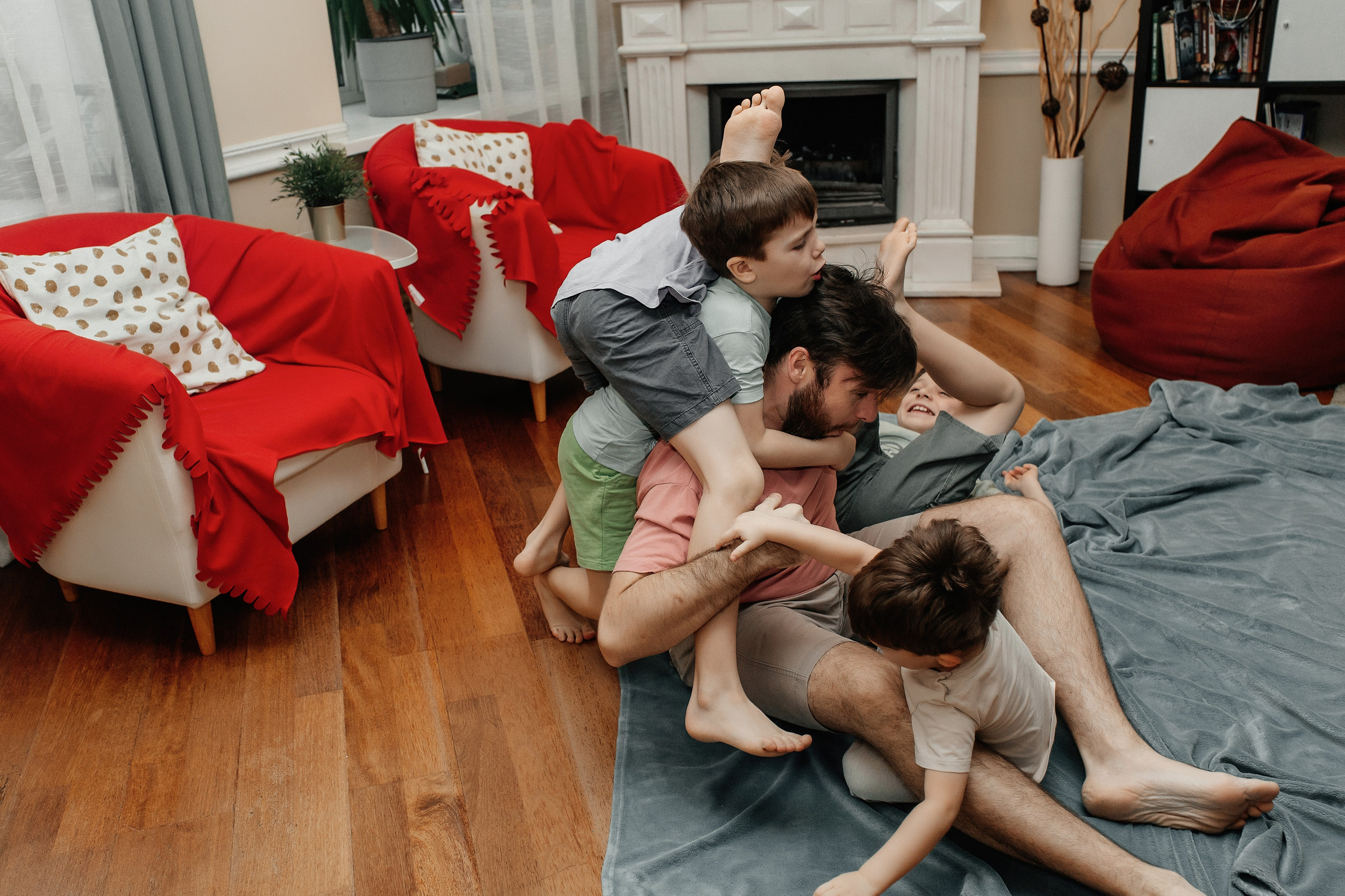 4 сыночка и лапочка дочка. Семейный фотограф в Новосибирске Екатерина Сафронова