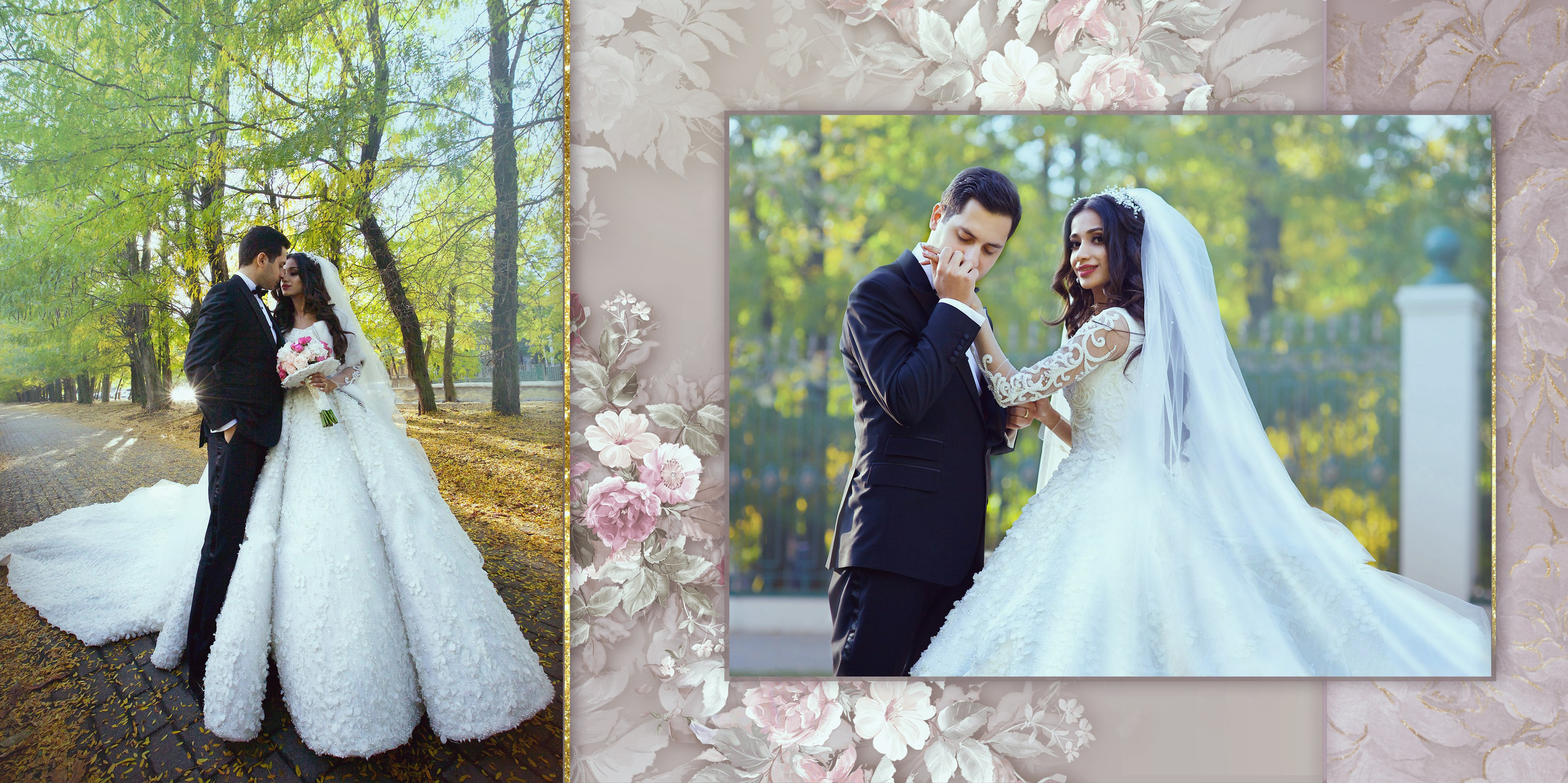 Свадебная фотокнига. Фотограф Кирсанова Наталия. Фотохудожник Наталия Кирсанова