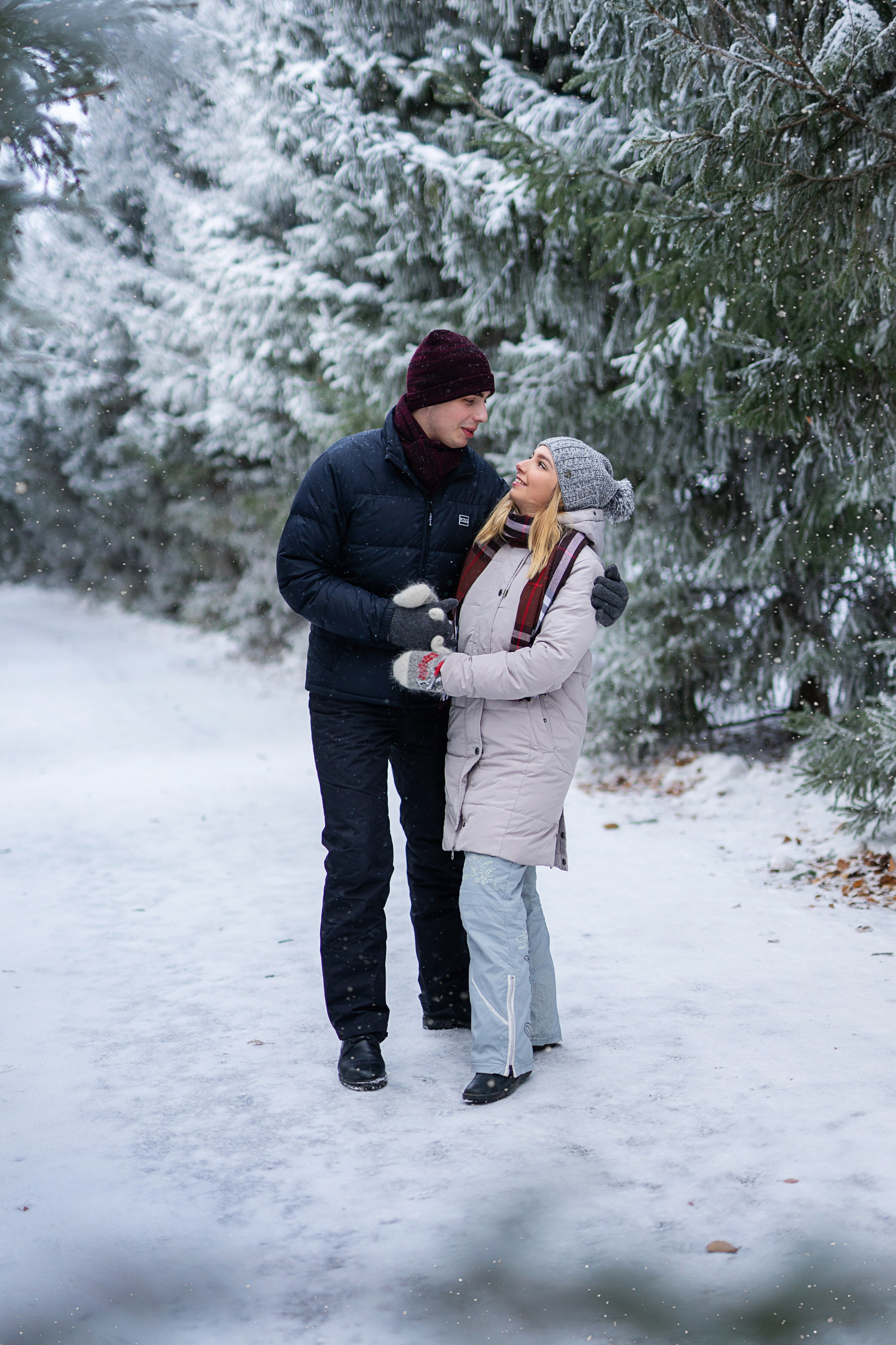 Толя и Поля — зимняя прогулка. Свадебный и семейный фотограф Марина Лежнева, г. Уфа