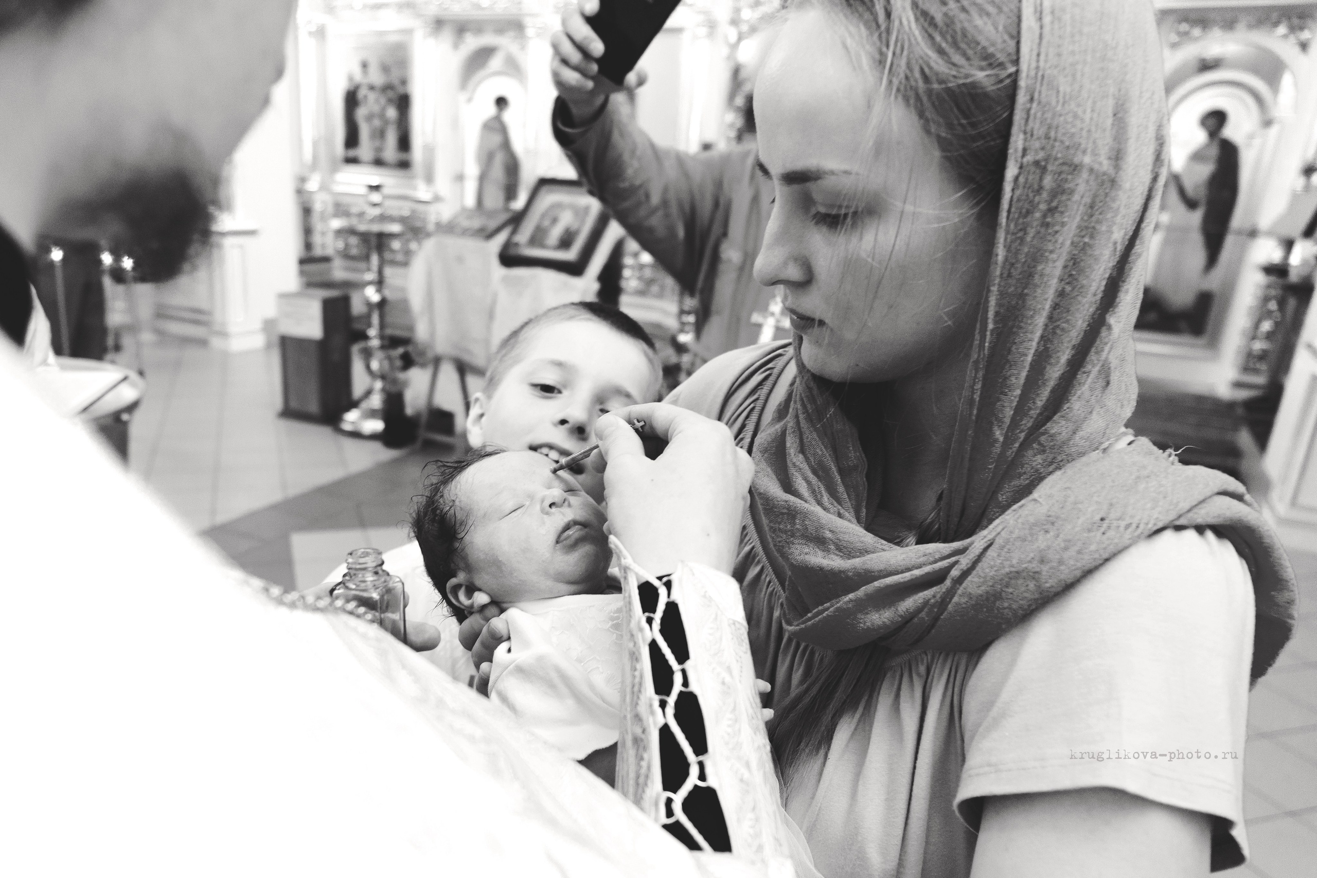 Таинство Крещения. Фотограф новорожденных и детский в Сергиевом Посаде Кругликова Юлия
