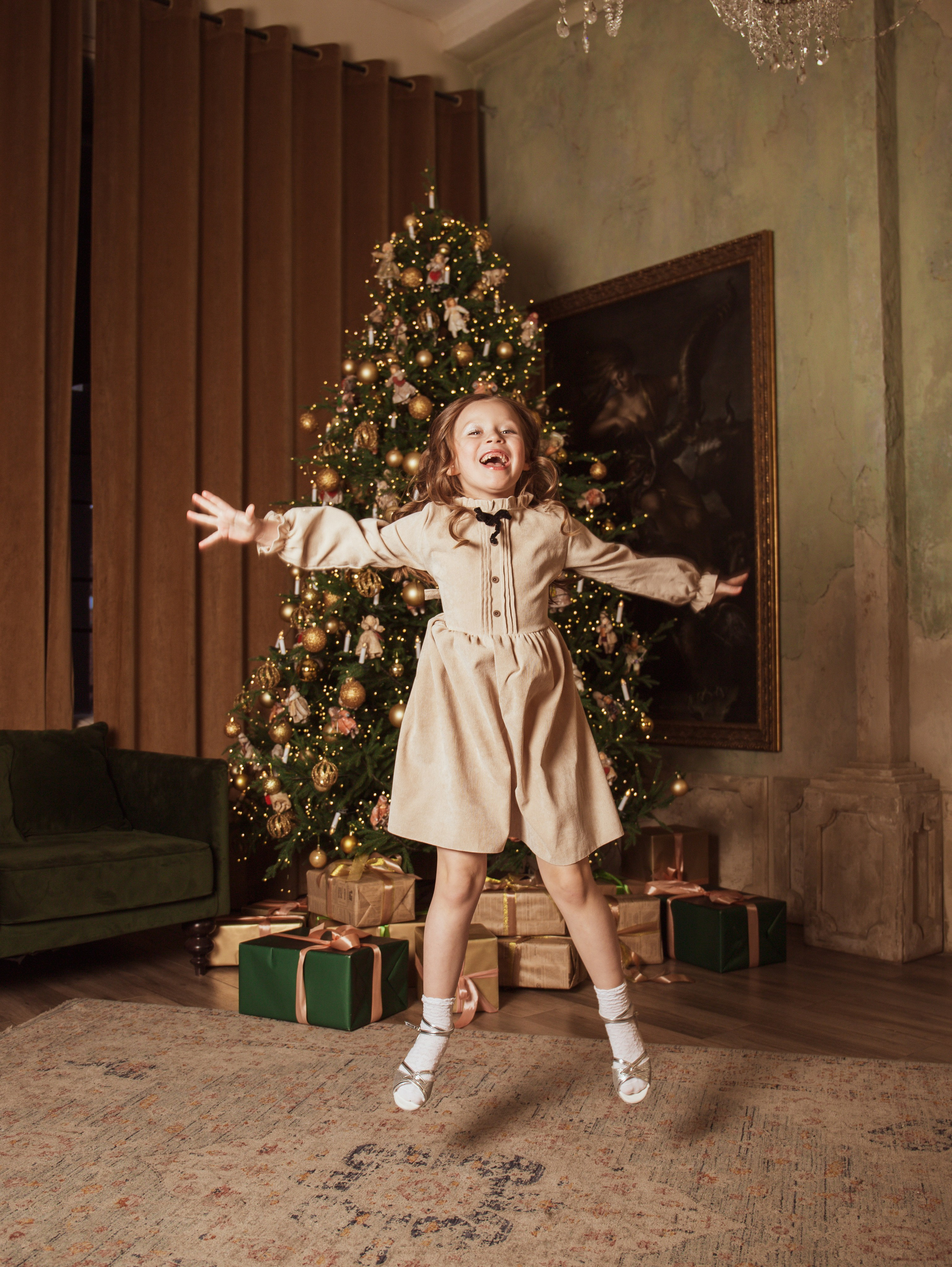 Мама с дочкой, новогодняя сьемка. Свадебный и семейный фотограф в Москве Мила Широких