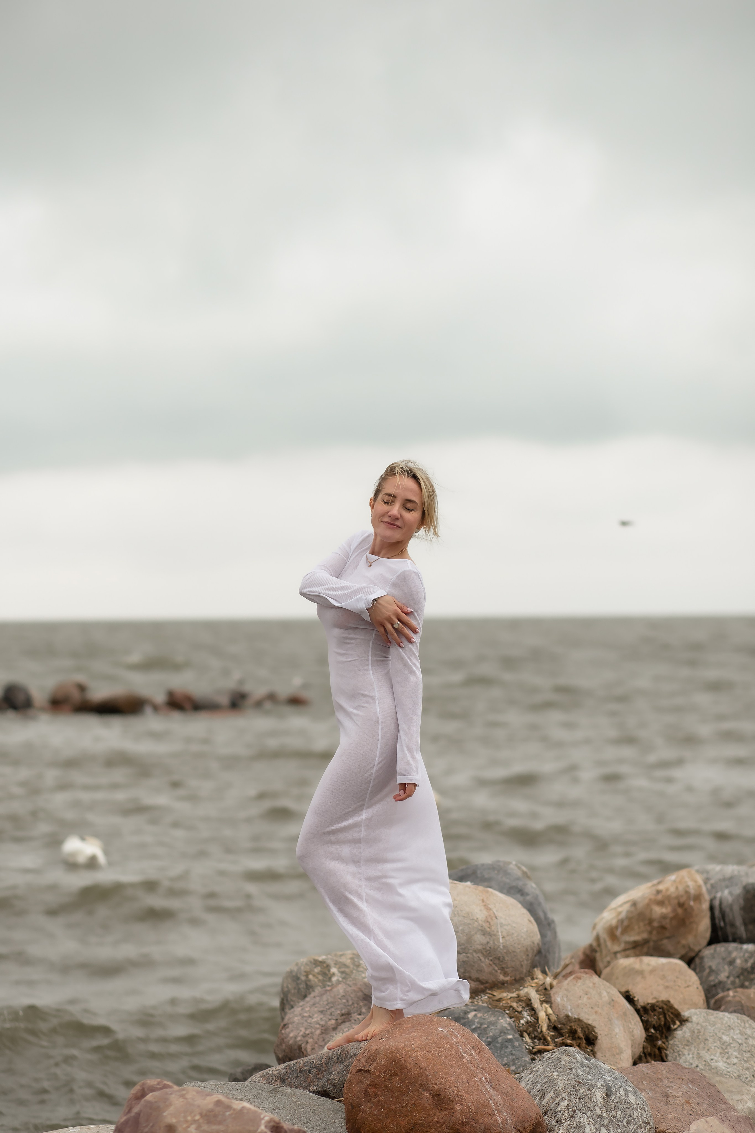 Катя. Маяк в Заливино. Фотограф в Калининграде Решетникова Алина