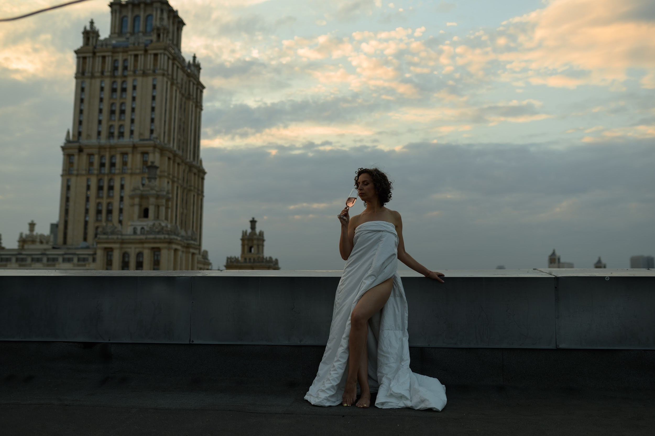 Оксана. Крыша. Фотограф Марина Росси