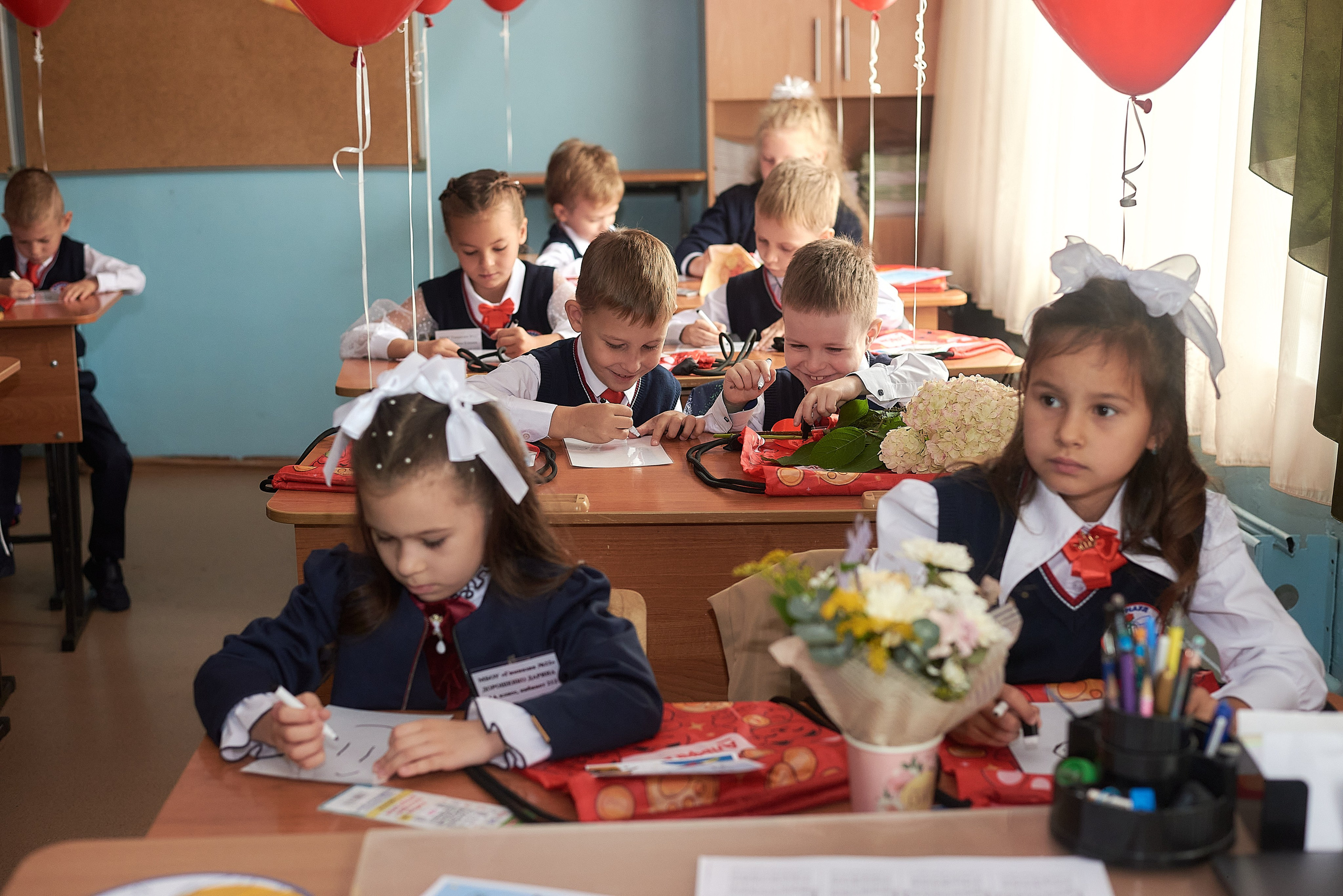 Первый класс. Фотограф Елена Дука. Контент съемка. Семейная фотография