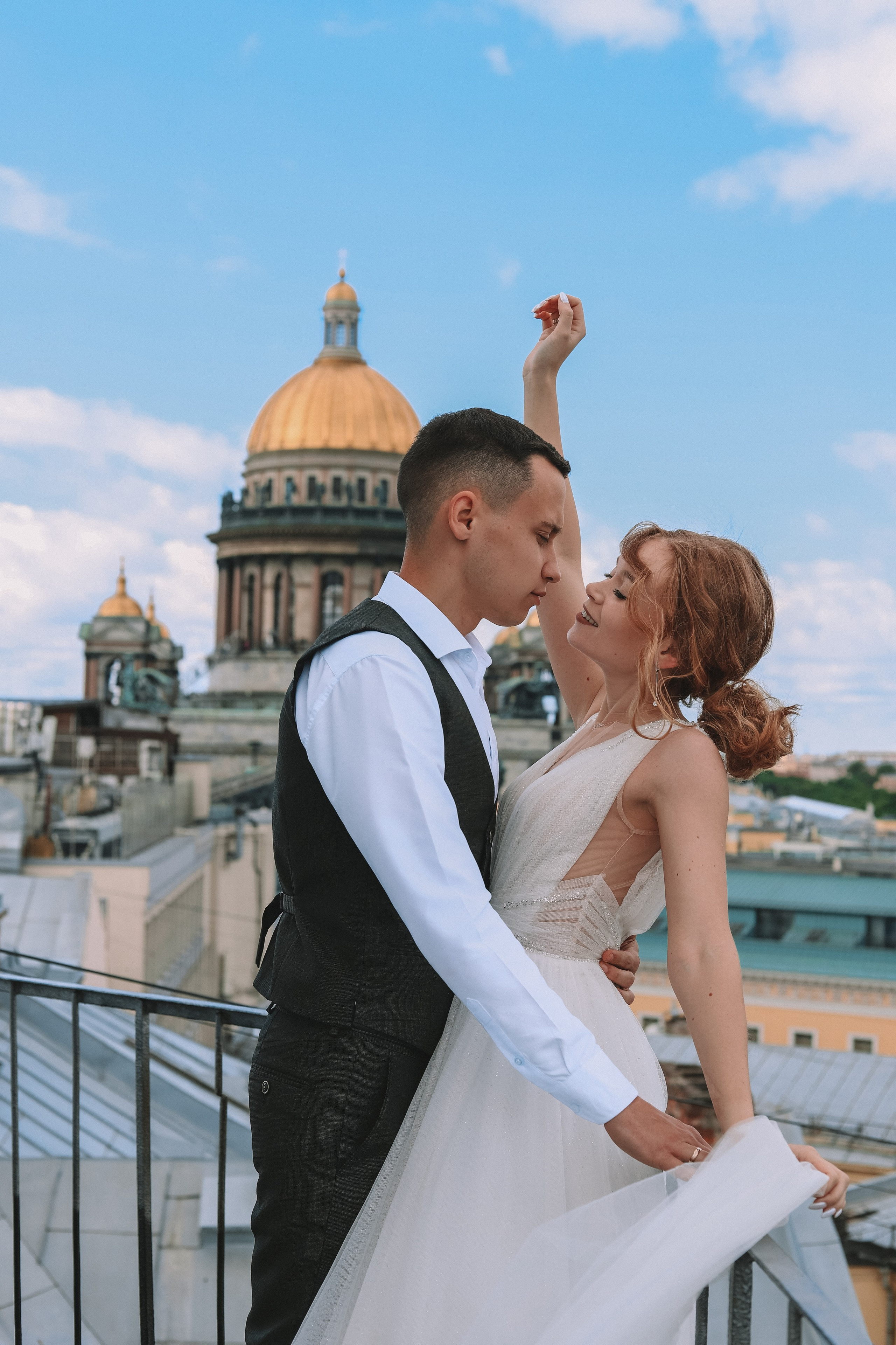 Свадебная фотосессия на крыше — фотограф СПб. Фотограф Олеся Беляева | Санкт-Петербург и Ленобласть