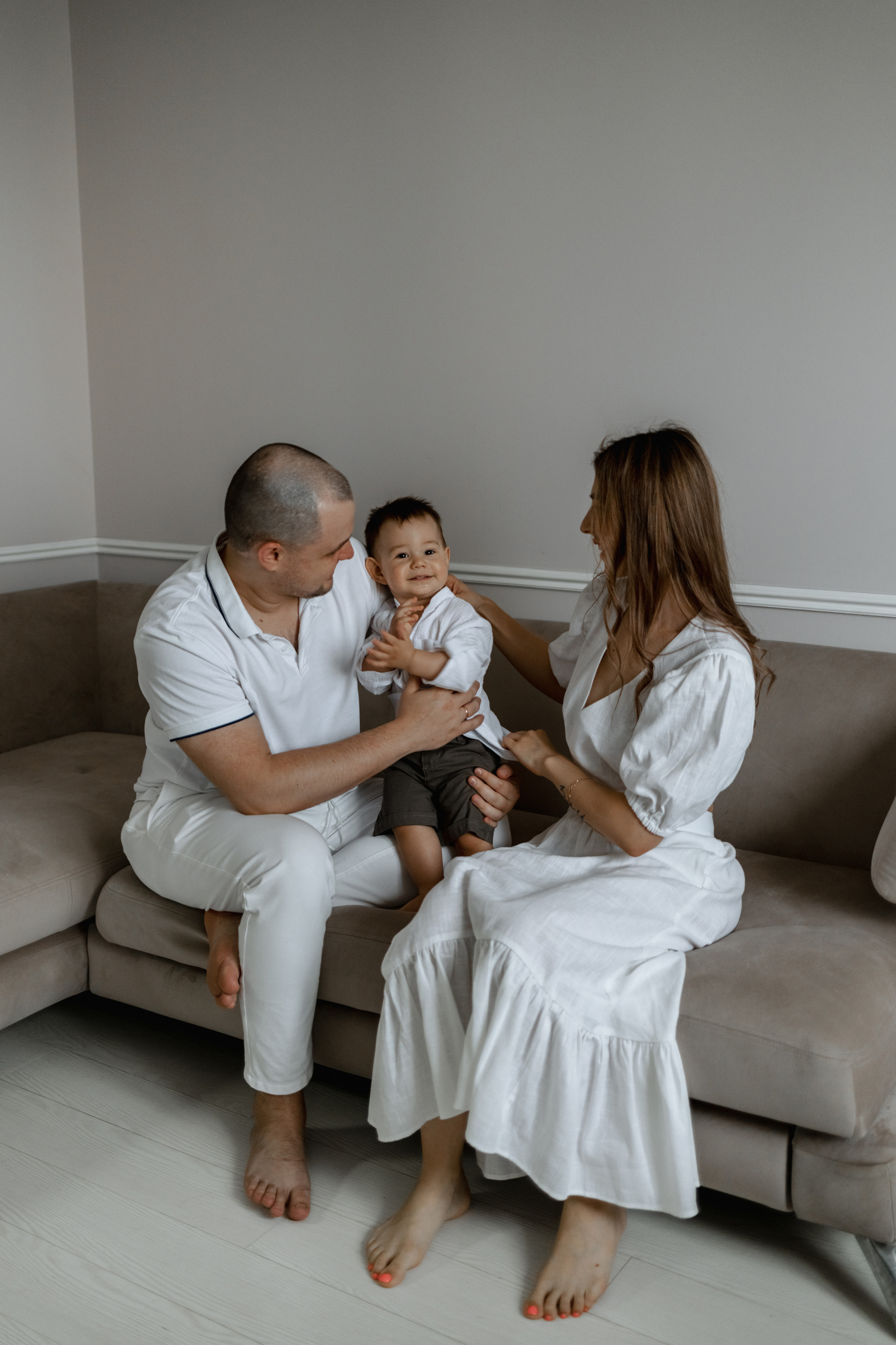 Первый день рождения Марка. Домашняя съемка. Фотограф Москва