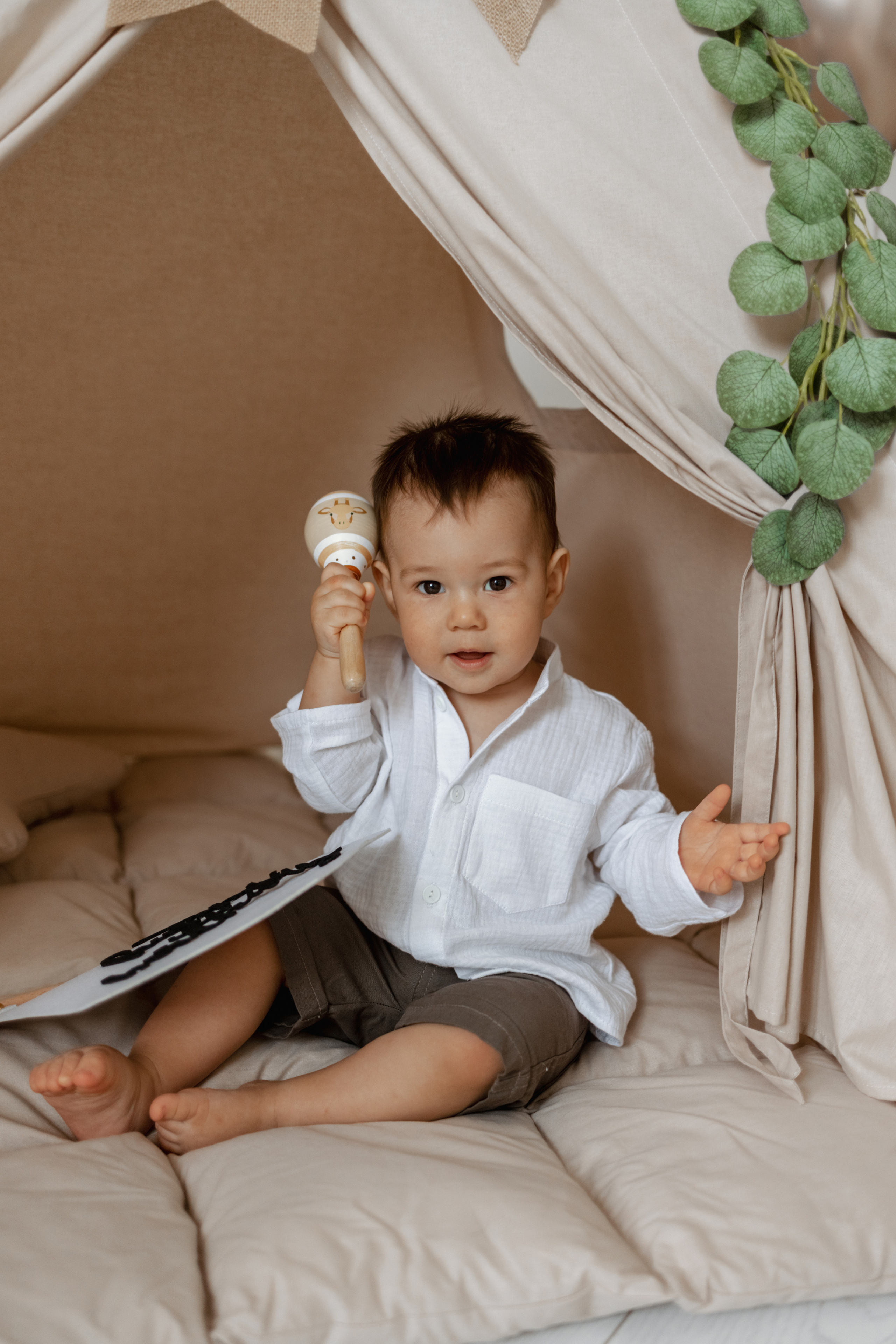 Первый день рождения Марка. Домашняя съемка. Фотограф Москва