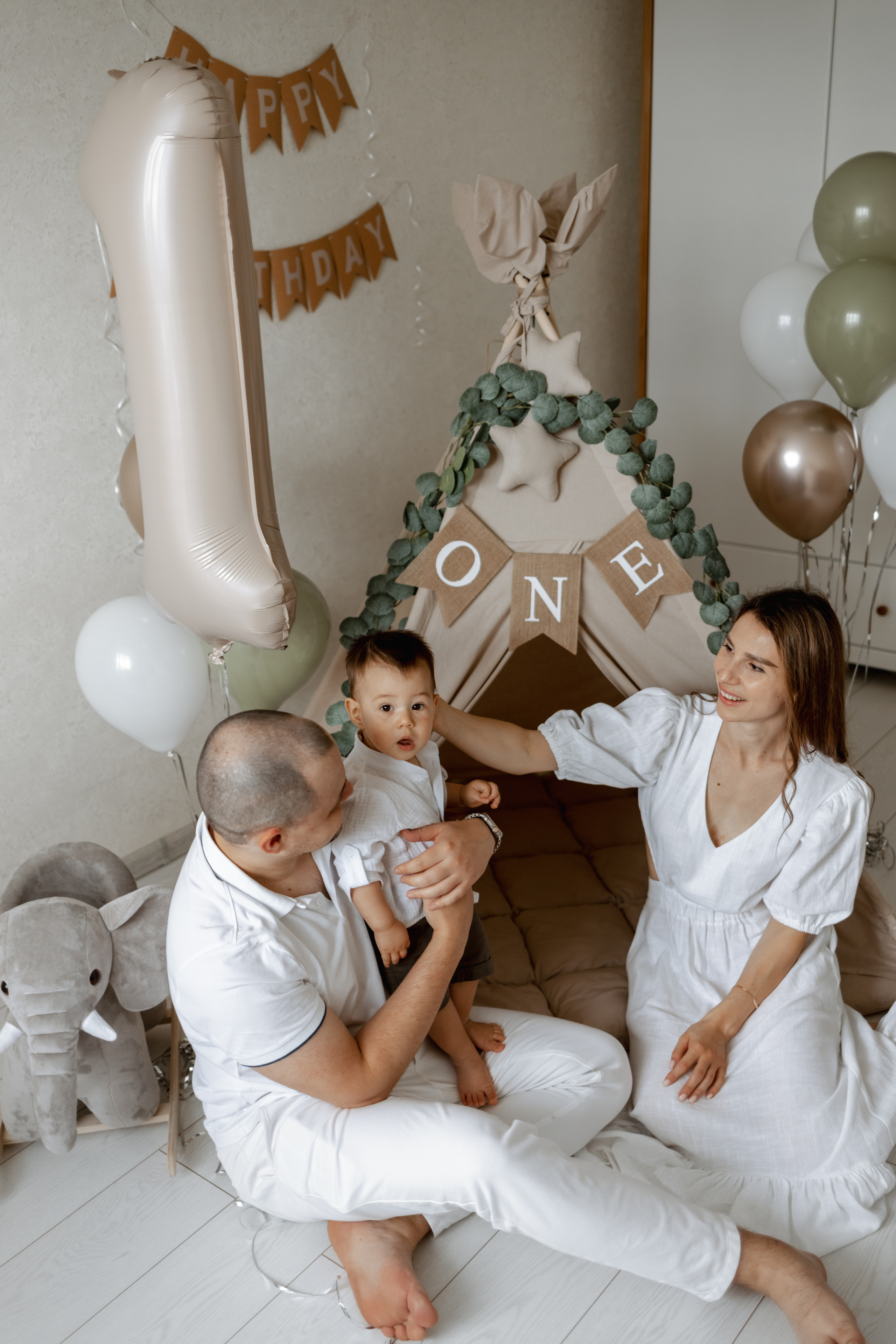 Первый день рождения Марка. Домашняя съемка. Фотограф Москва