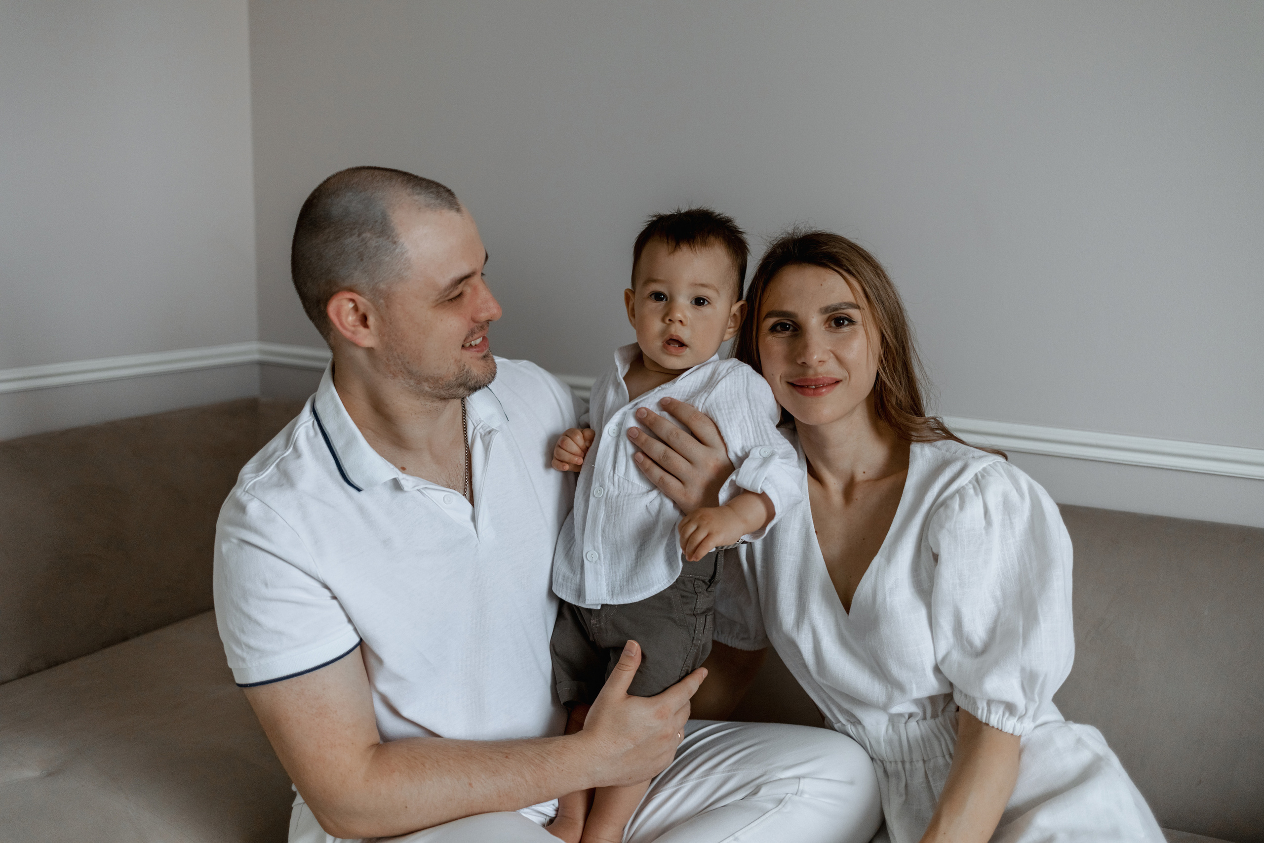 Первый день рождения Марка. Домашняя съемка. Фотограф Москва