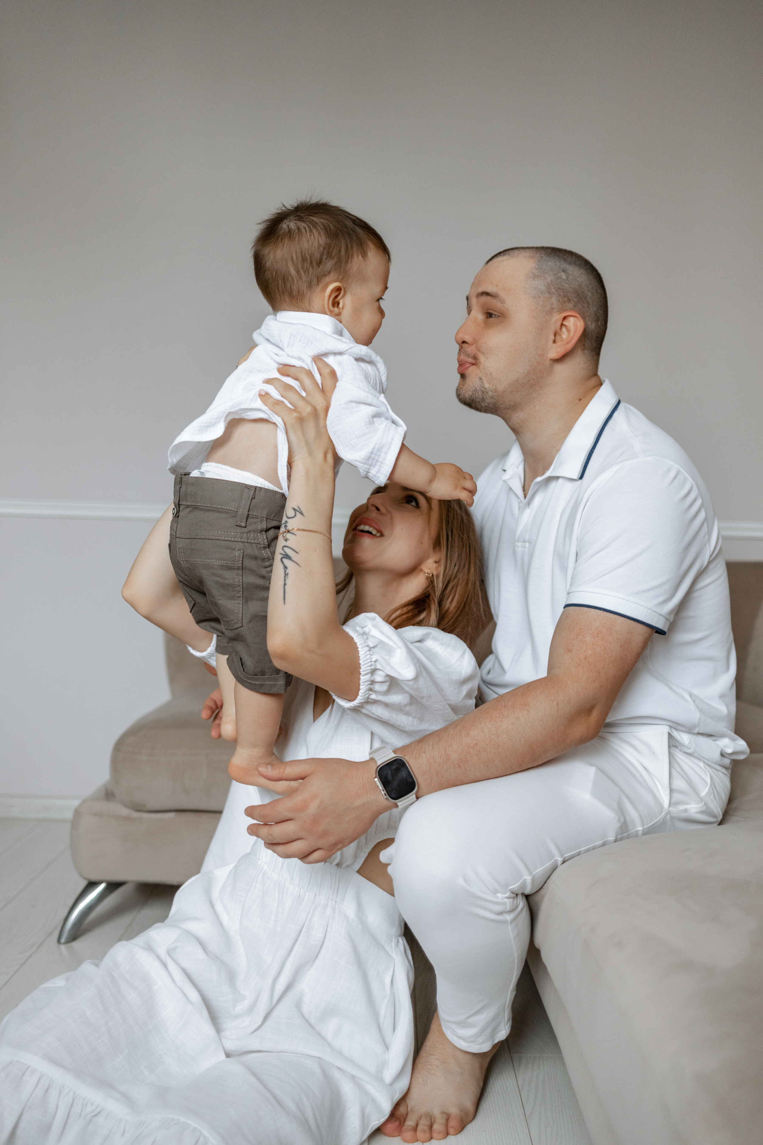 Первый день рождения Марка. Домашняя съемка. Фотограф Москва