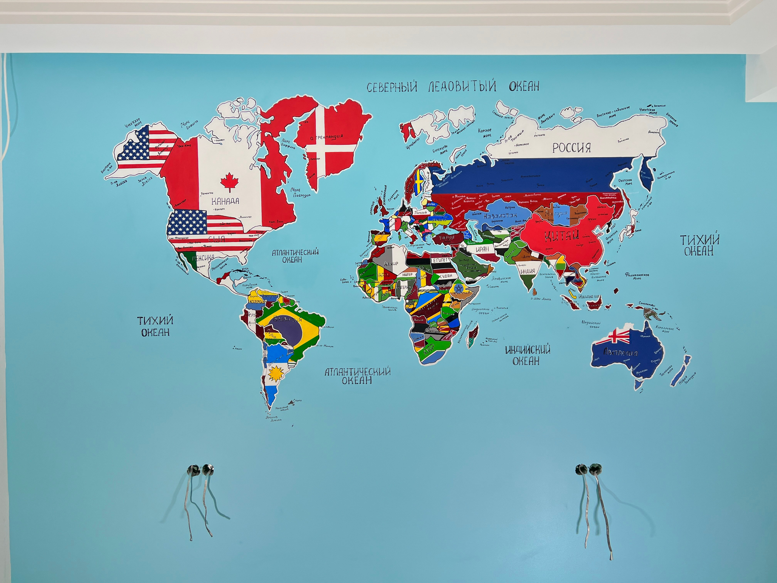 Роспись стен. Художник Якимова Юлия картины в интерьер и предметы декора