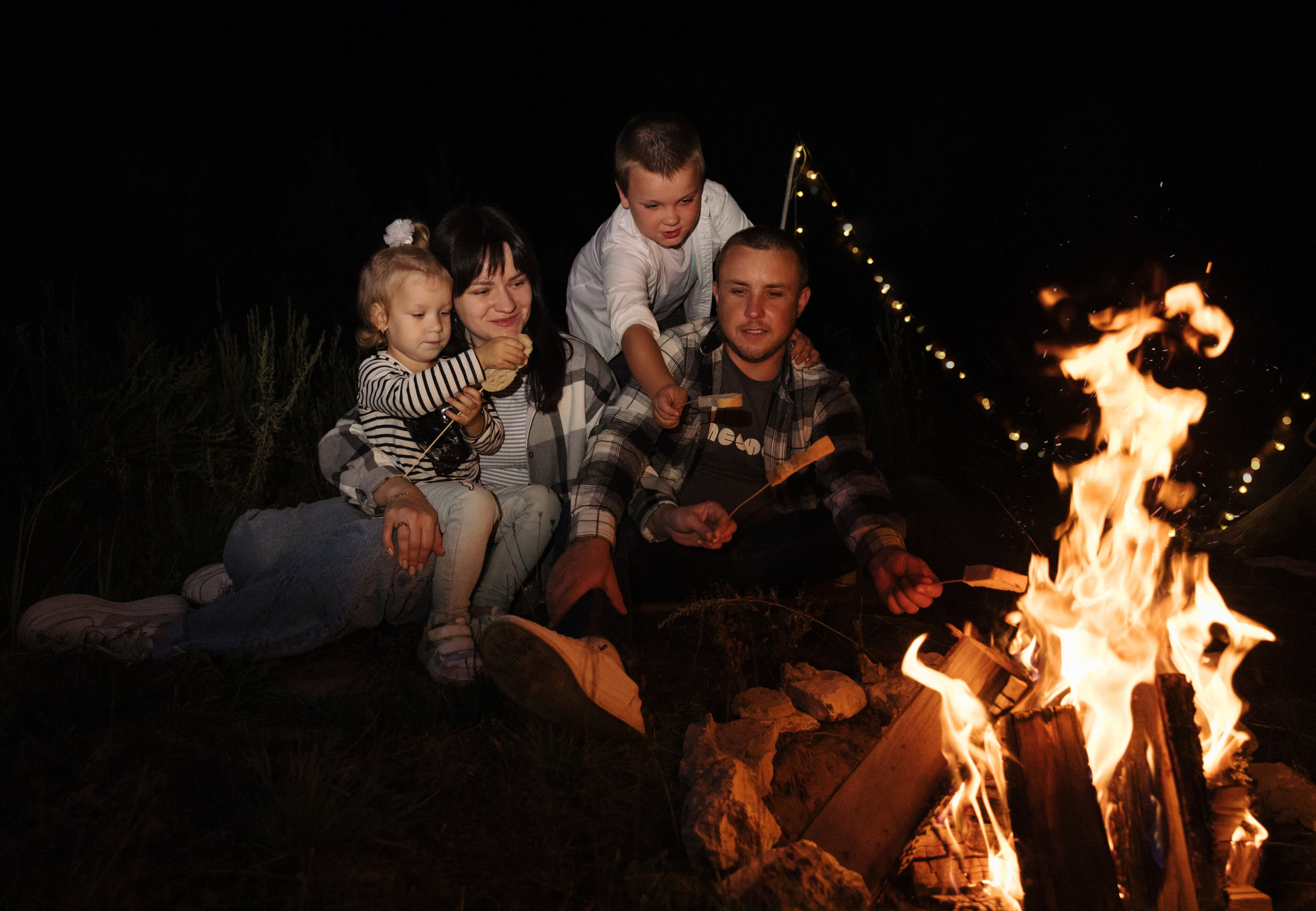 Посиделки у костра. Семейный и детский фотограф г. Москва Супрунова Кристина