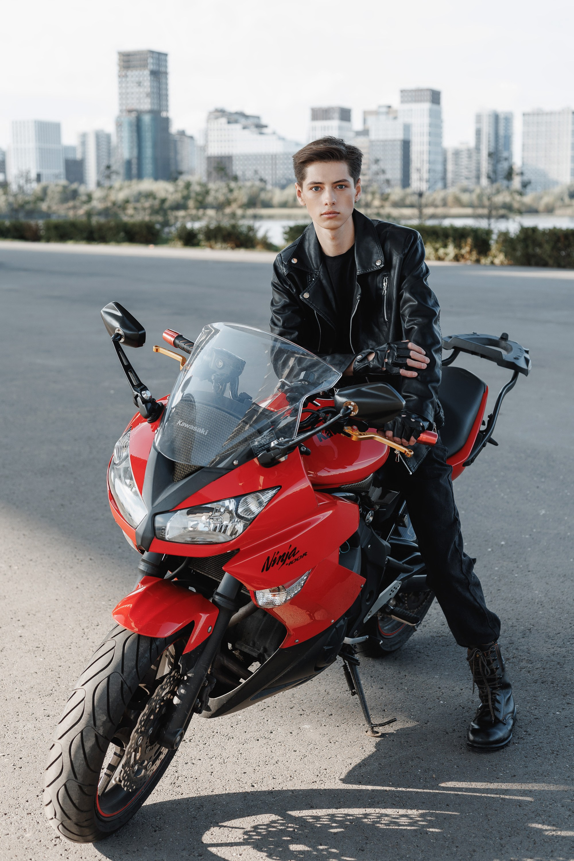 Съемка на мотоцикле. Ксю Галиасфарова — Фотограф Казань