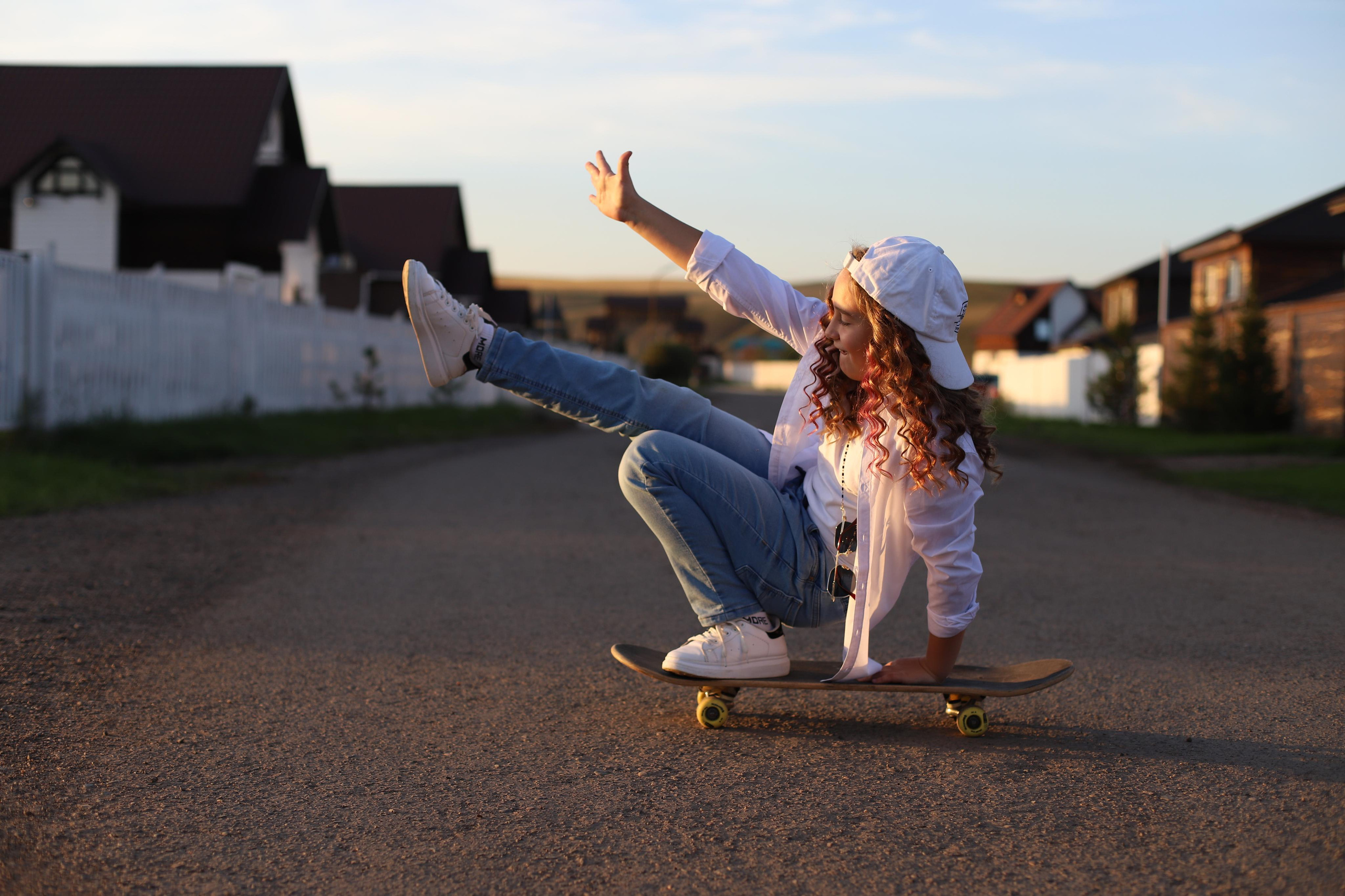 Прогулка на самокате. Семейный и детский фотограф в Красноярске Анна Шори