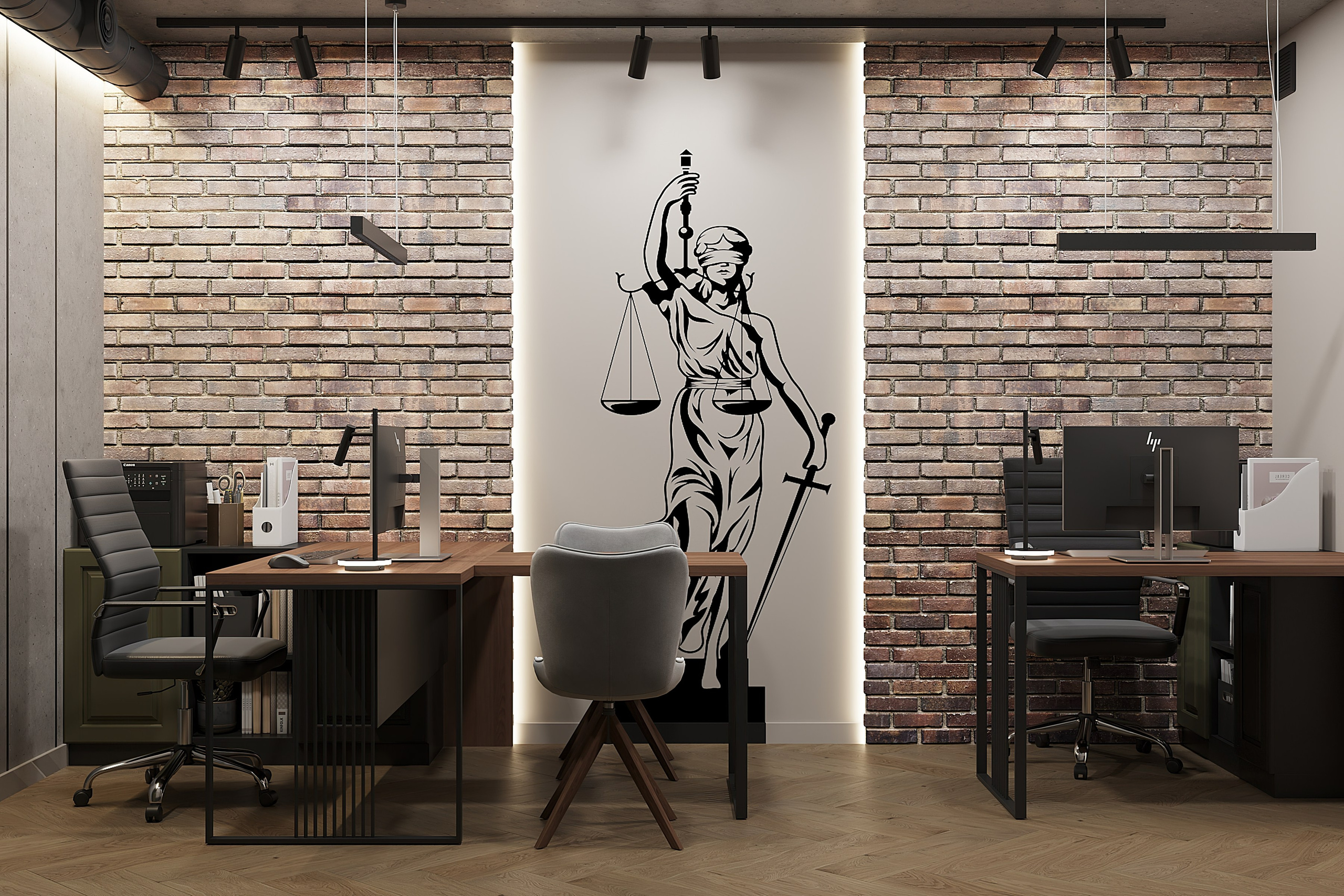 Коммерческое помещение — офис юриста, г. Рязань. Студия дизайна и ремонта ZAROVNIK build&design