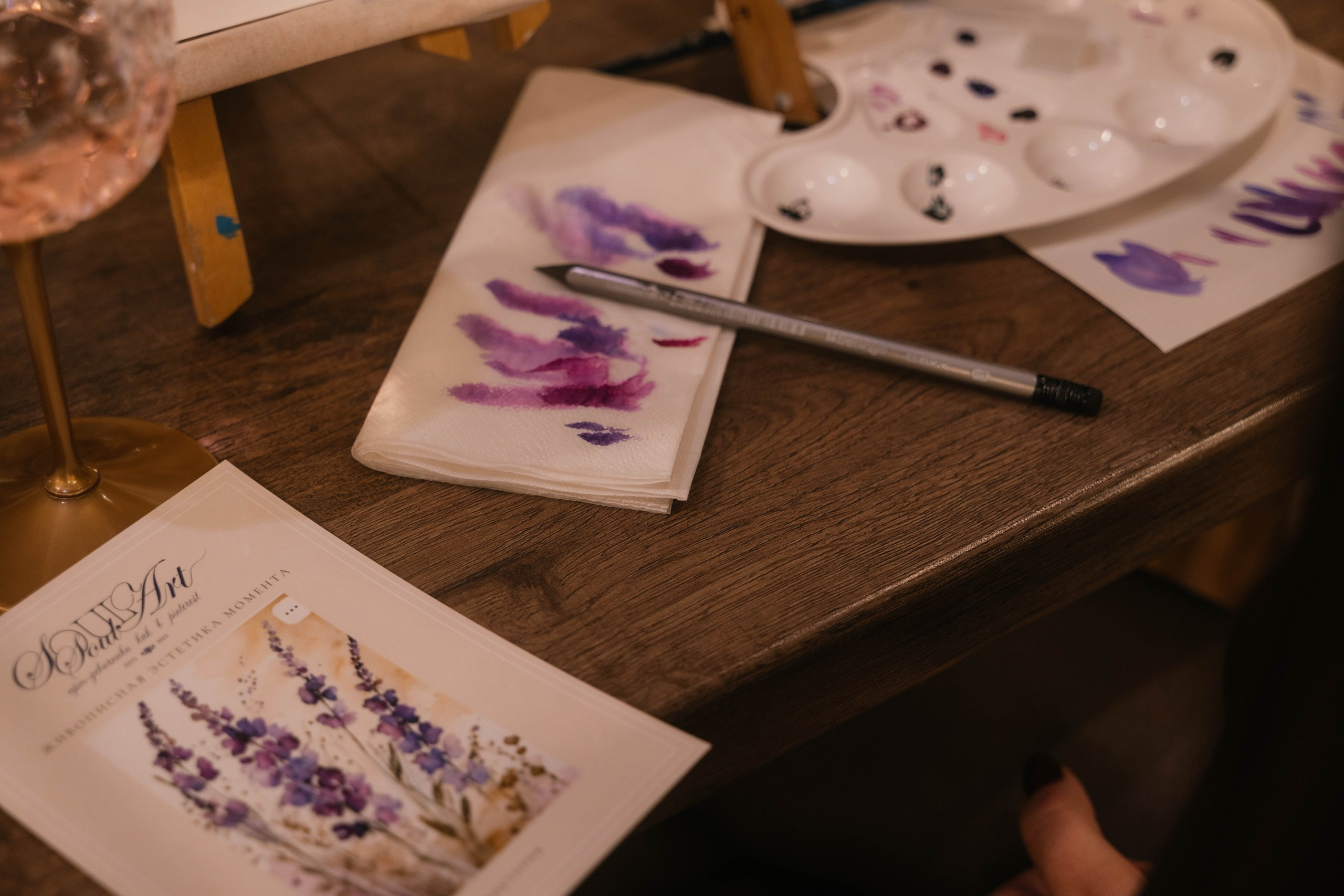 Мастер-класс по рисованию на день рождения. Свадебный, семейный фотограф в Рязани Лена Брант