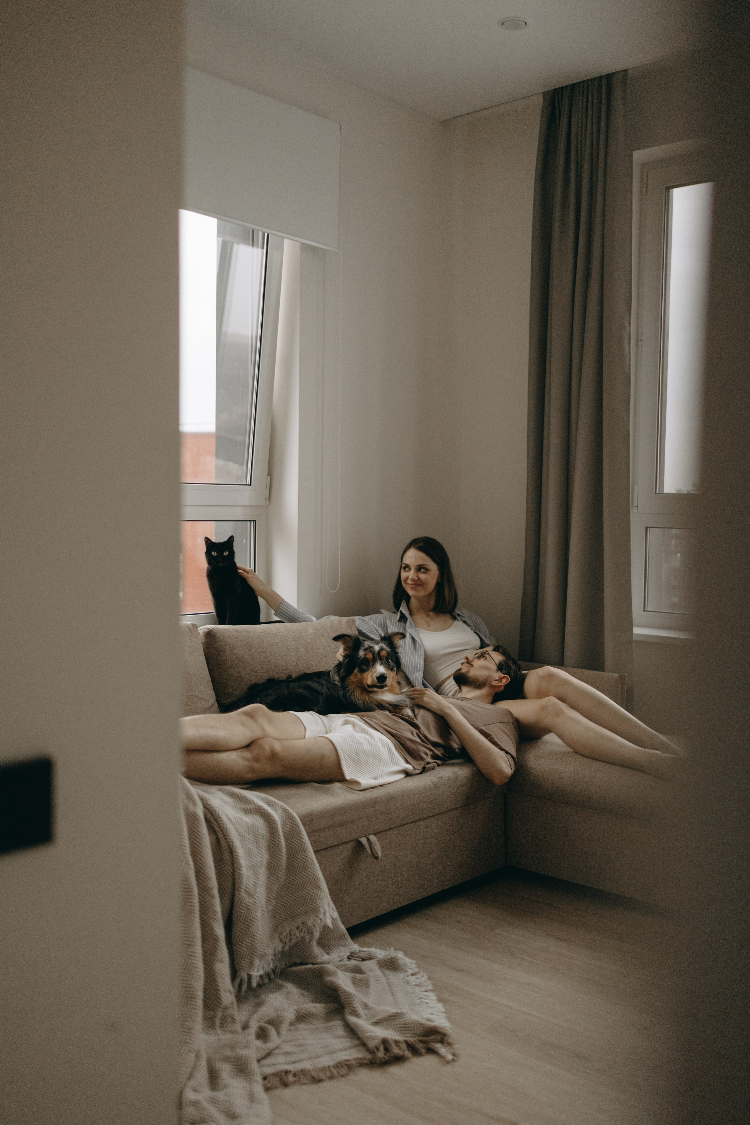 Настя, Никита и их Гром и Мяу. Фотограф — Анималист | Санкт-Петербург