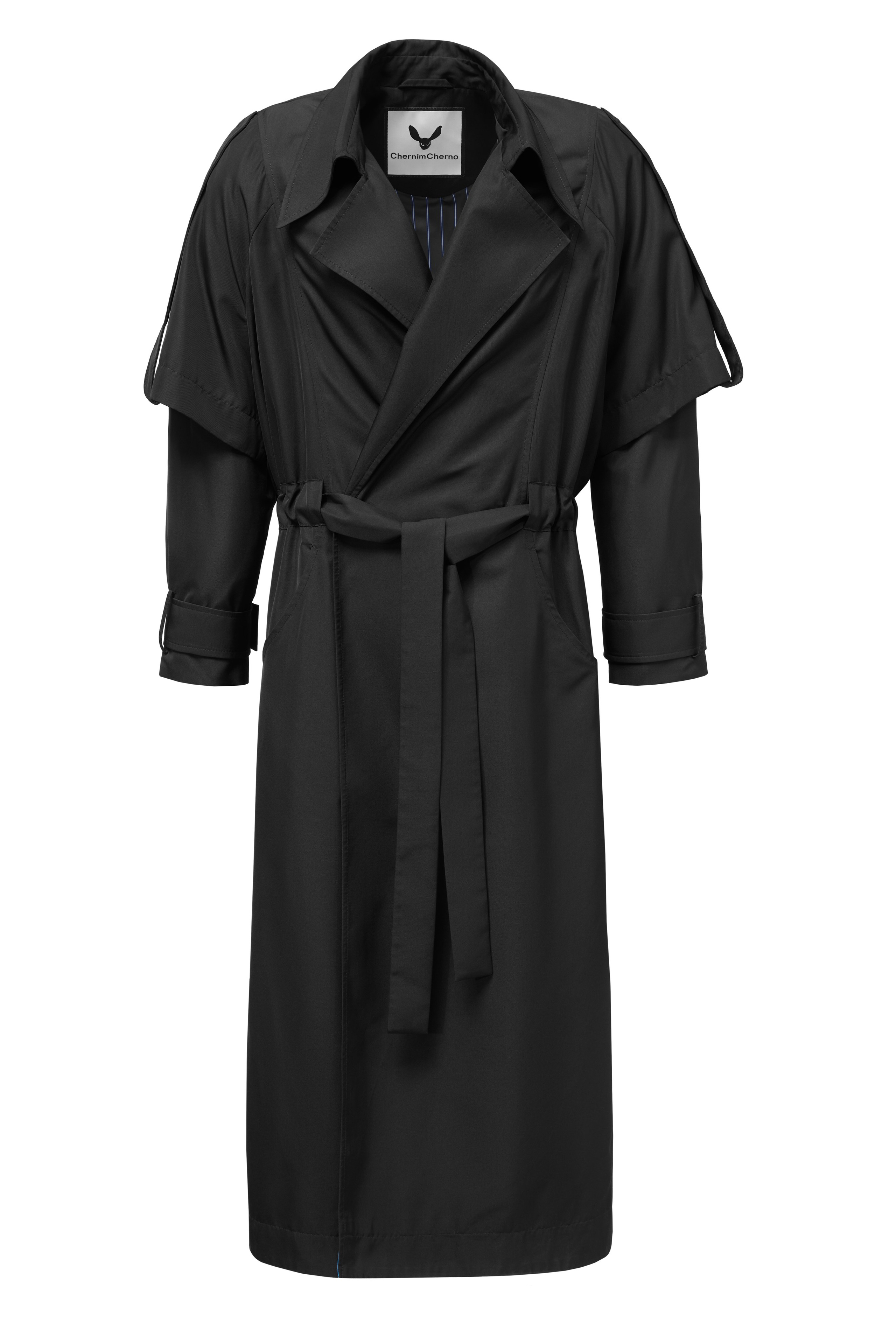 Одежда Chernim Cherno на прозрачном манекене и в раскладку. Олег Дмитриев