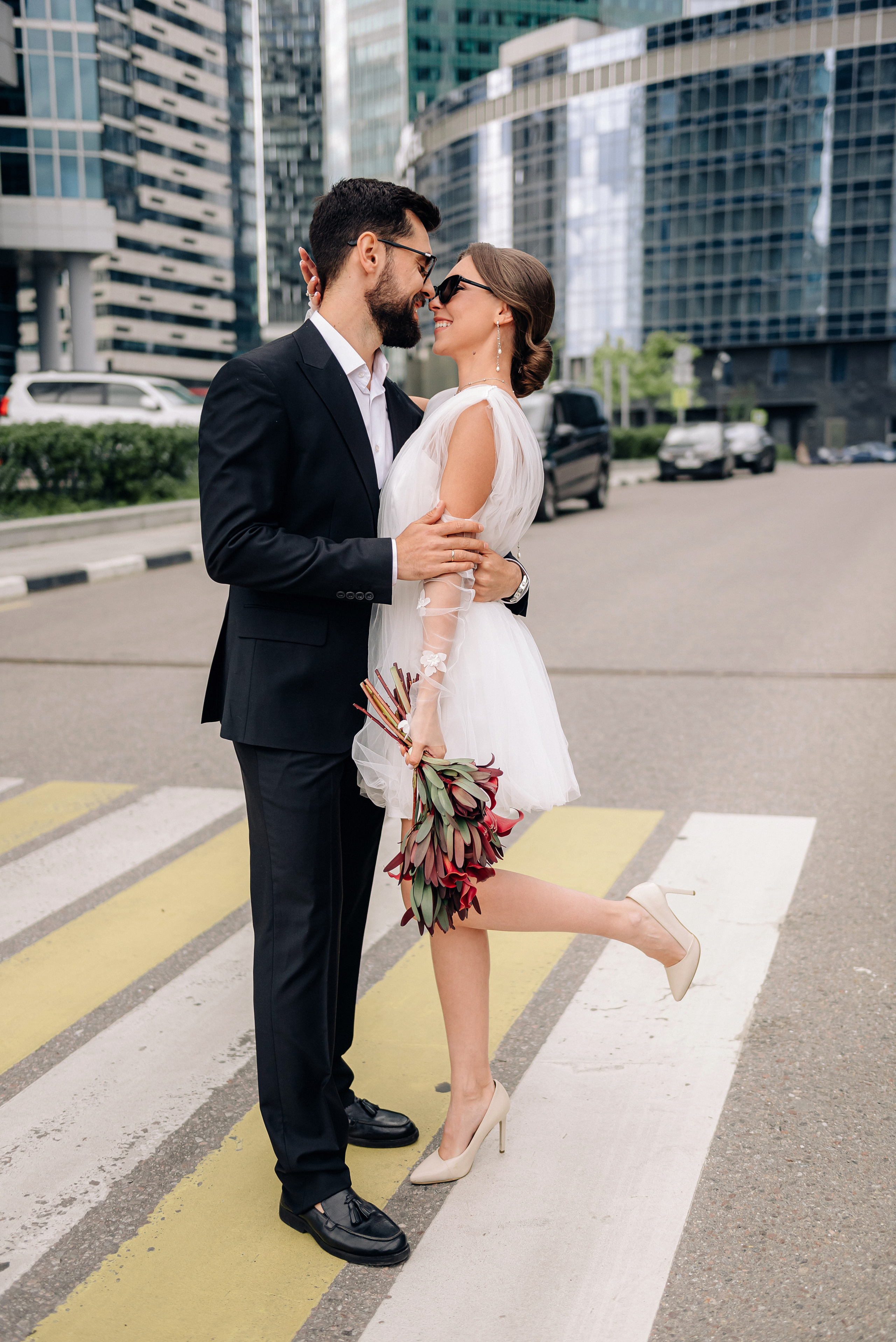 Свадебная фотосессия в Москва-Сити. Портретный фотограф Москва Светлана Кашура