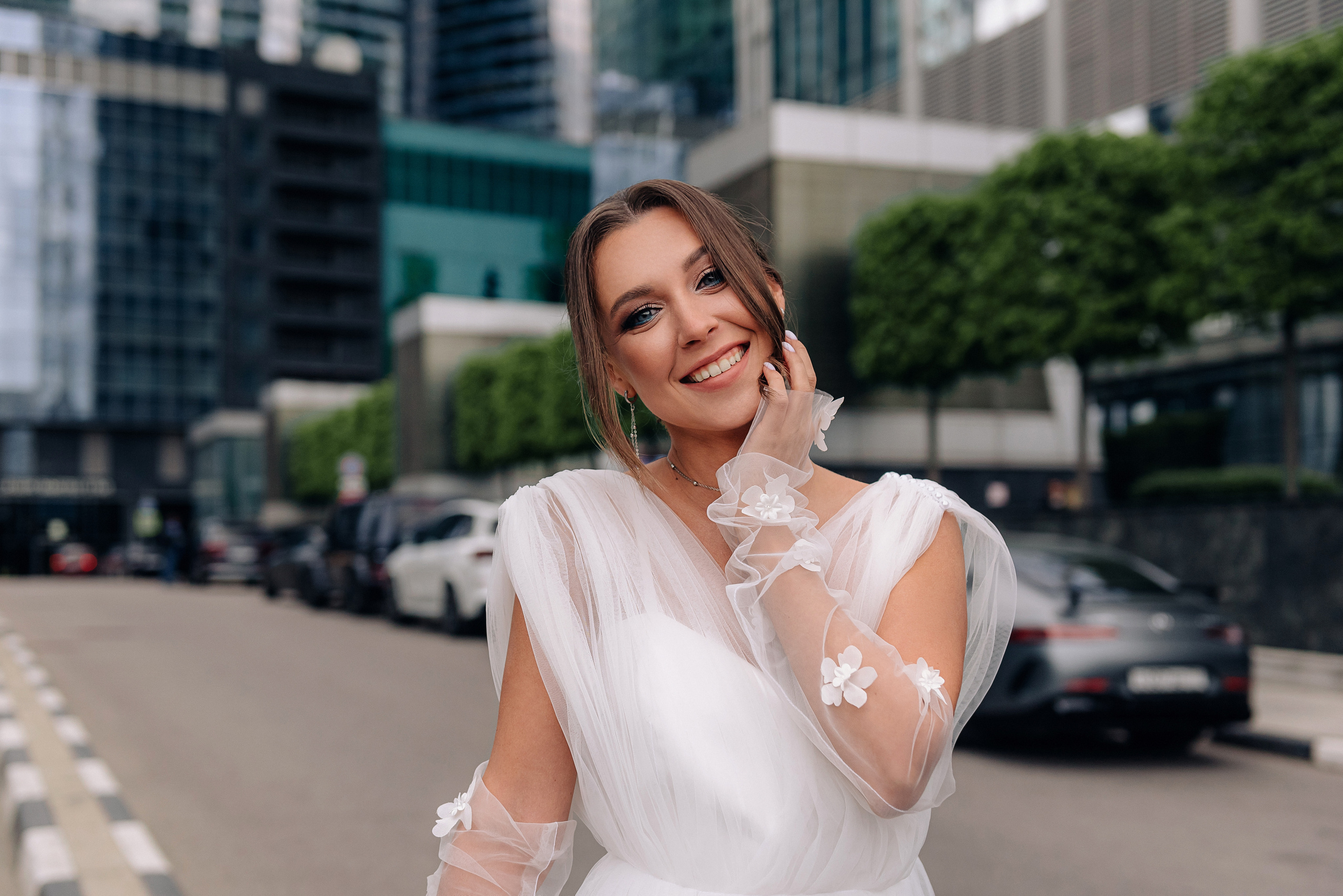 Свадебная фотосессия в Москва-Сити. Портретный фотограф Москва Светлана Кашура