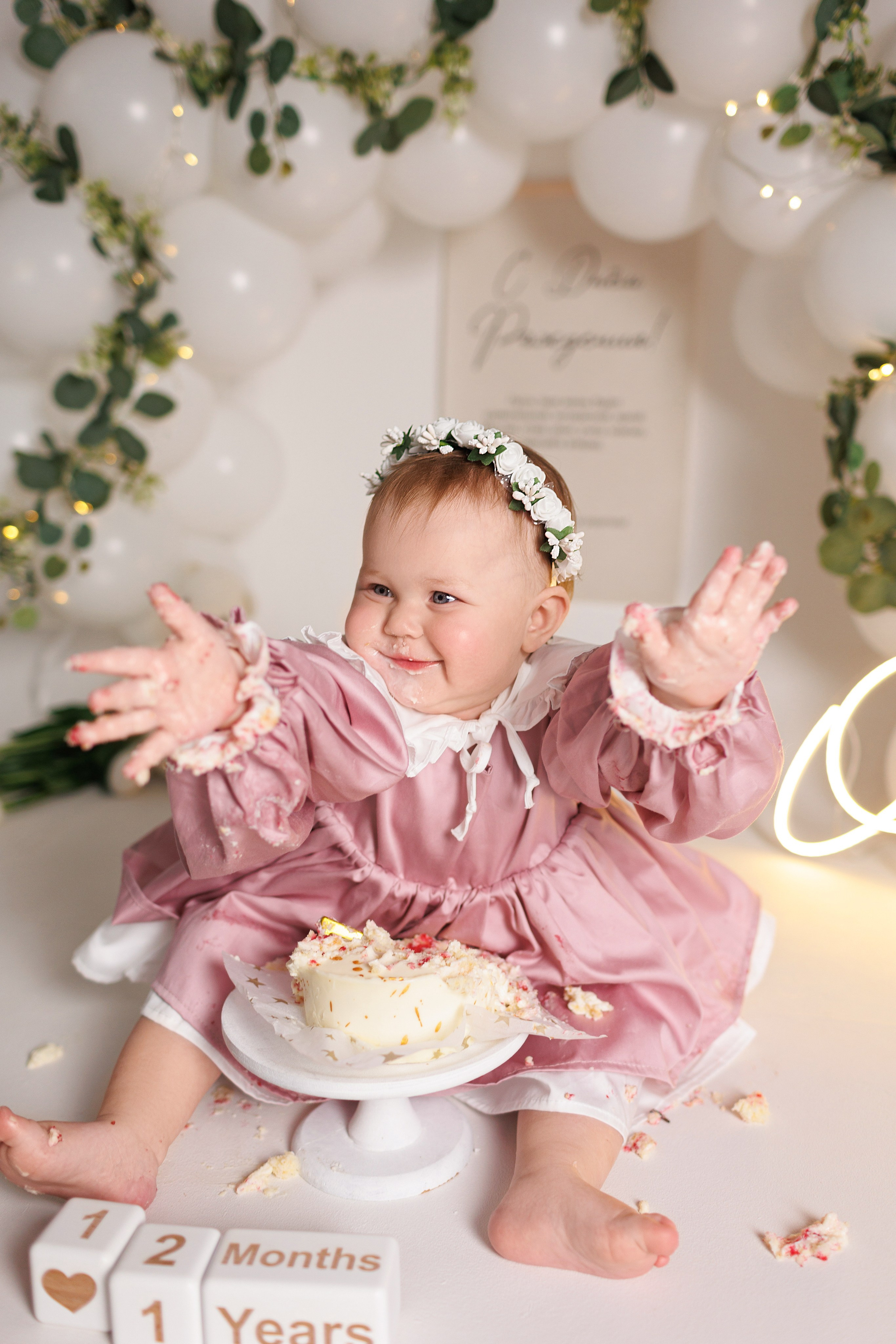 Фотосъёмка первого годика. Фотограф Беременности и Новорождённых в Кемерово