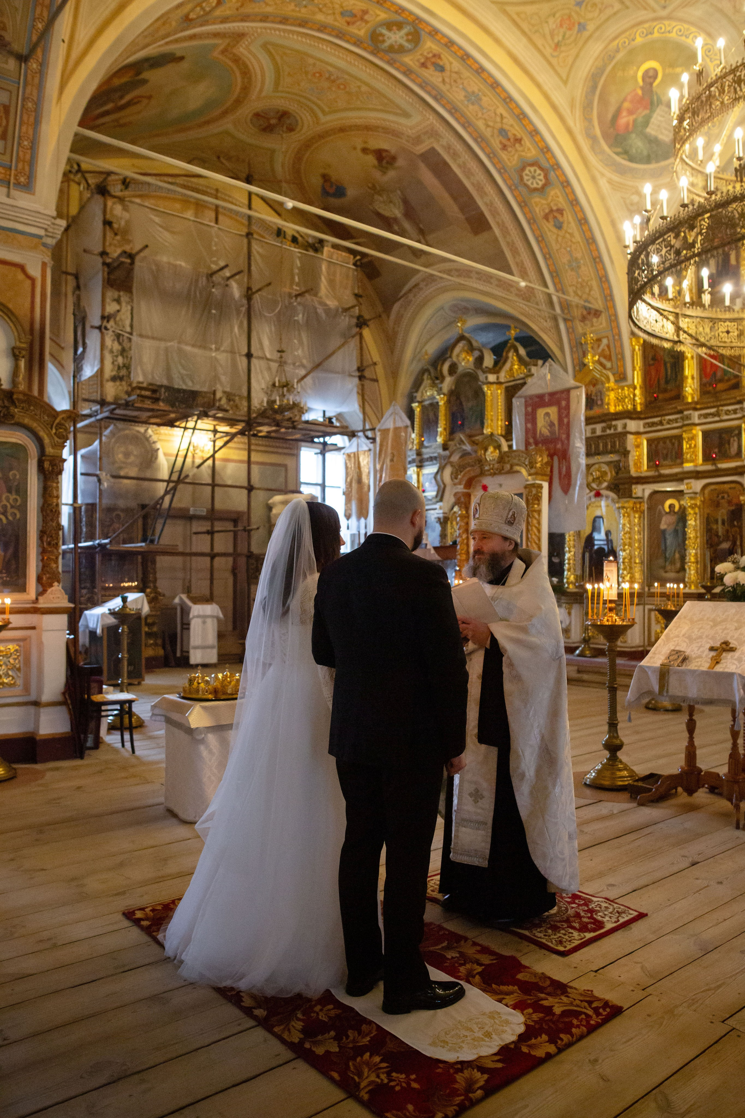 Венчание Дмитрий и Елена Воскресенский храм. Семейный и детский фотограф Анна Петракова