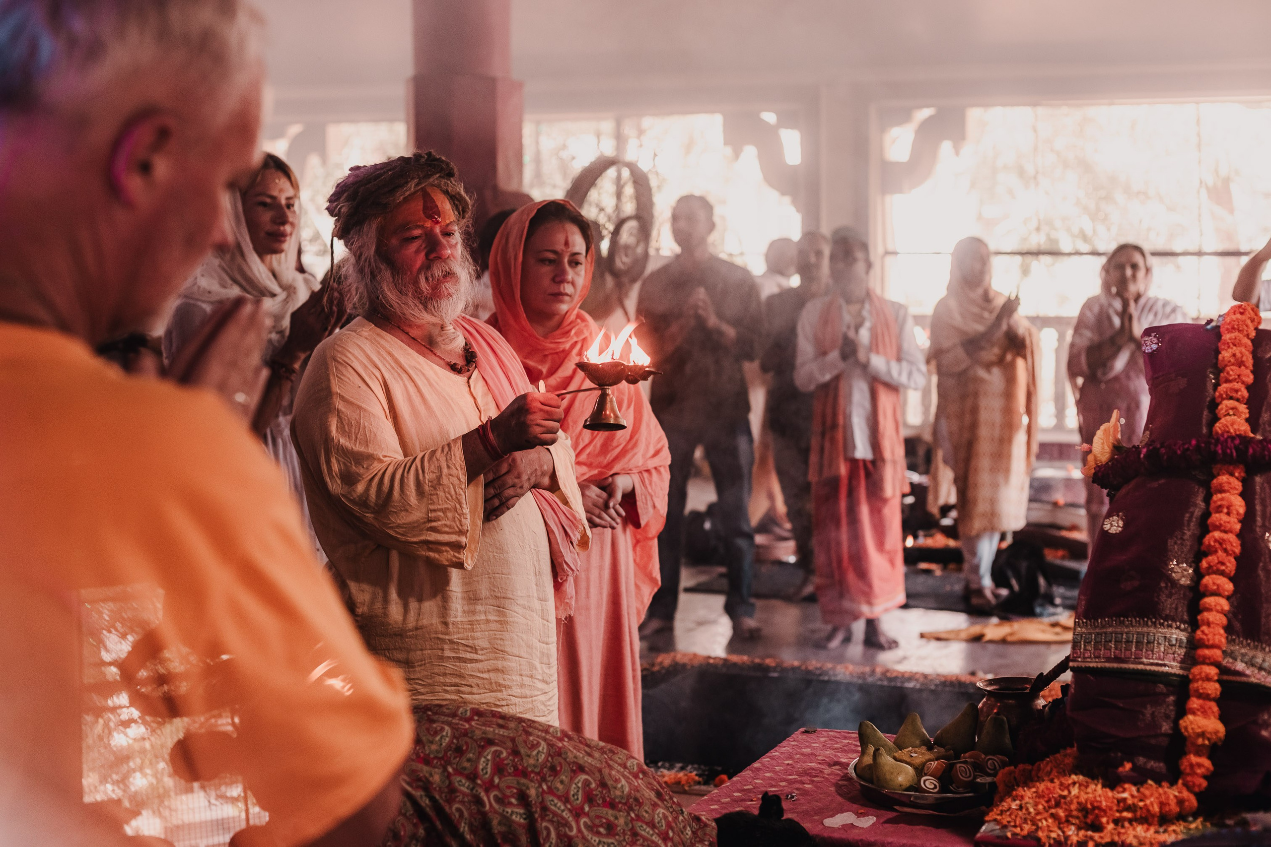 Navaratri yajna at Devraha Baba Ji ashram. Мариам Багдасарян
