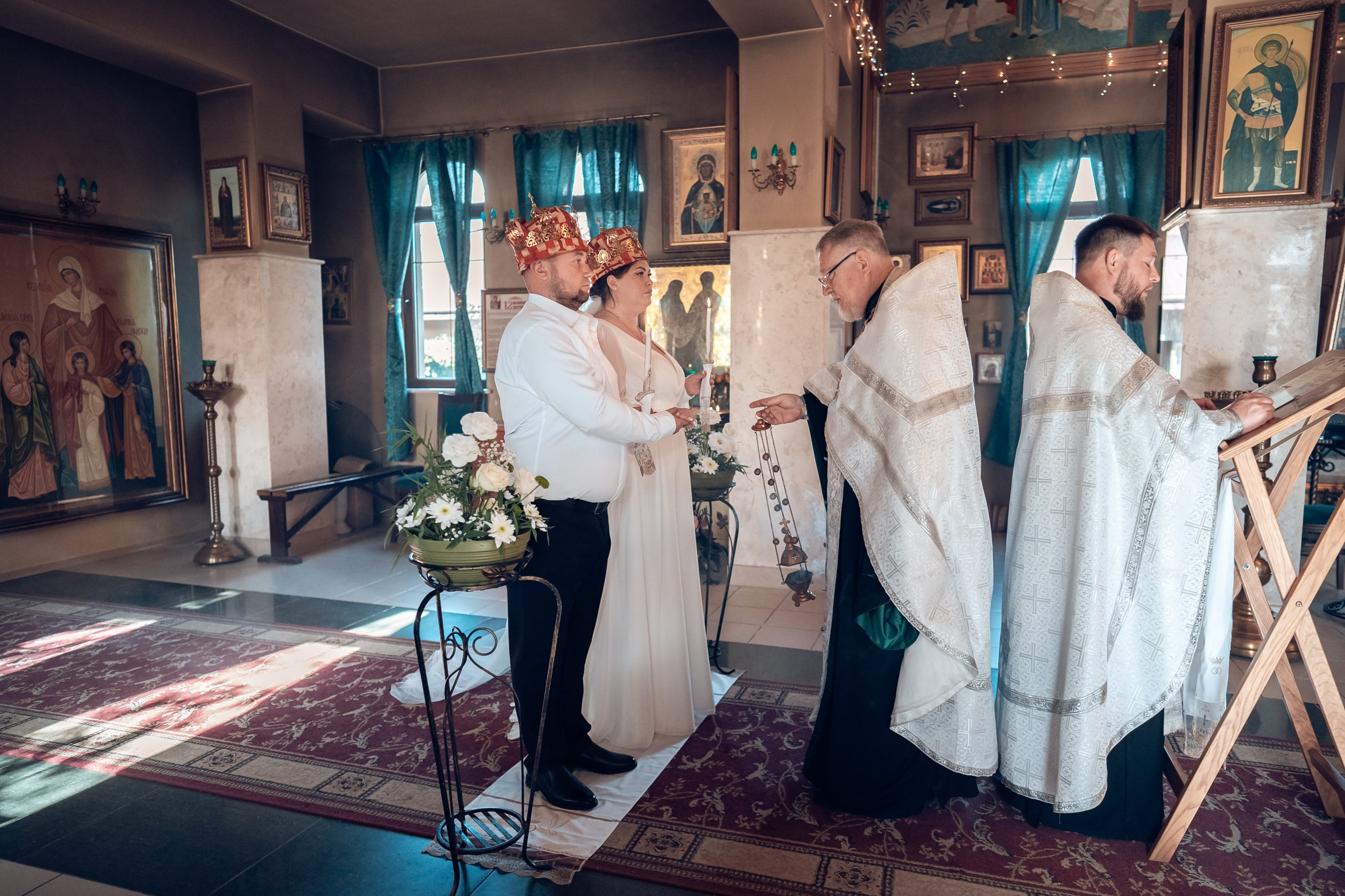 Венчание в храме Прп. Сергия Радонежского с. Орлиное. Церковный фотограф Севастополь