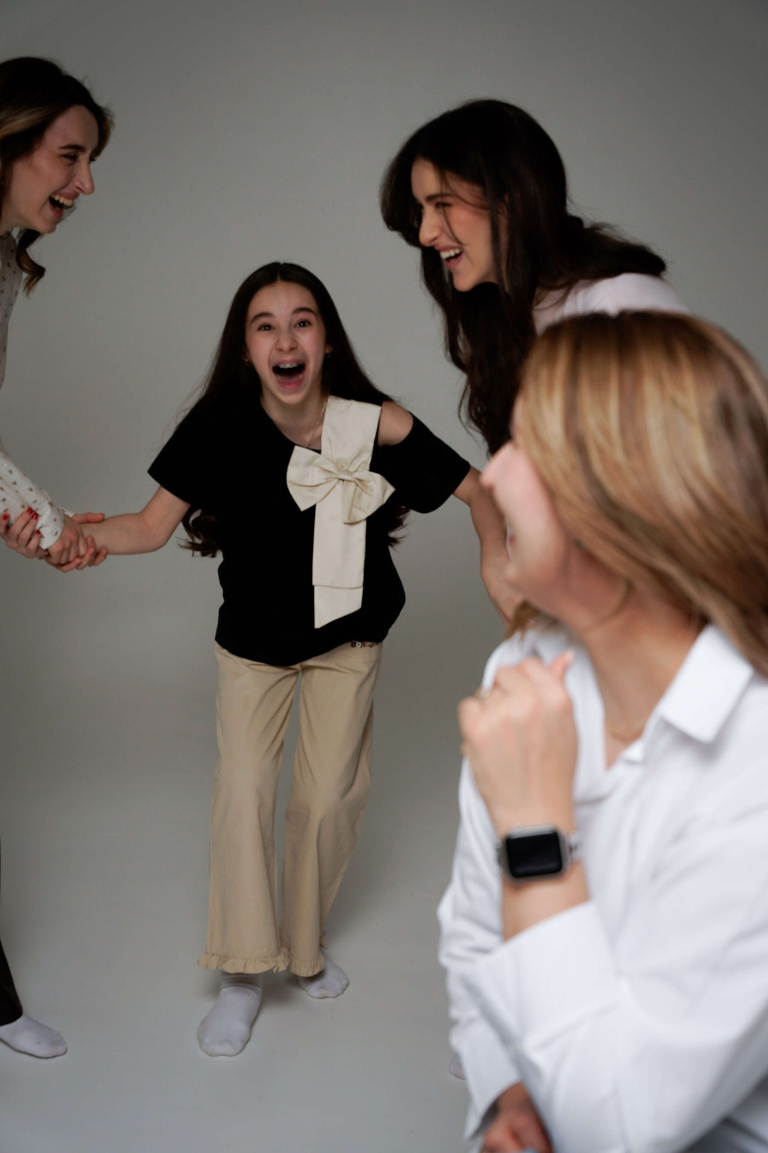 Семейная съемка с дочерьми