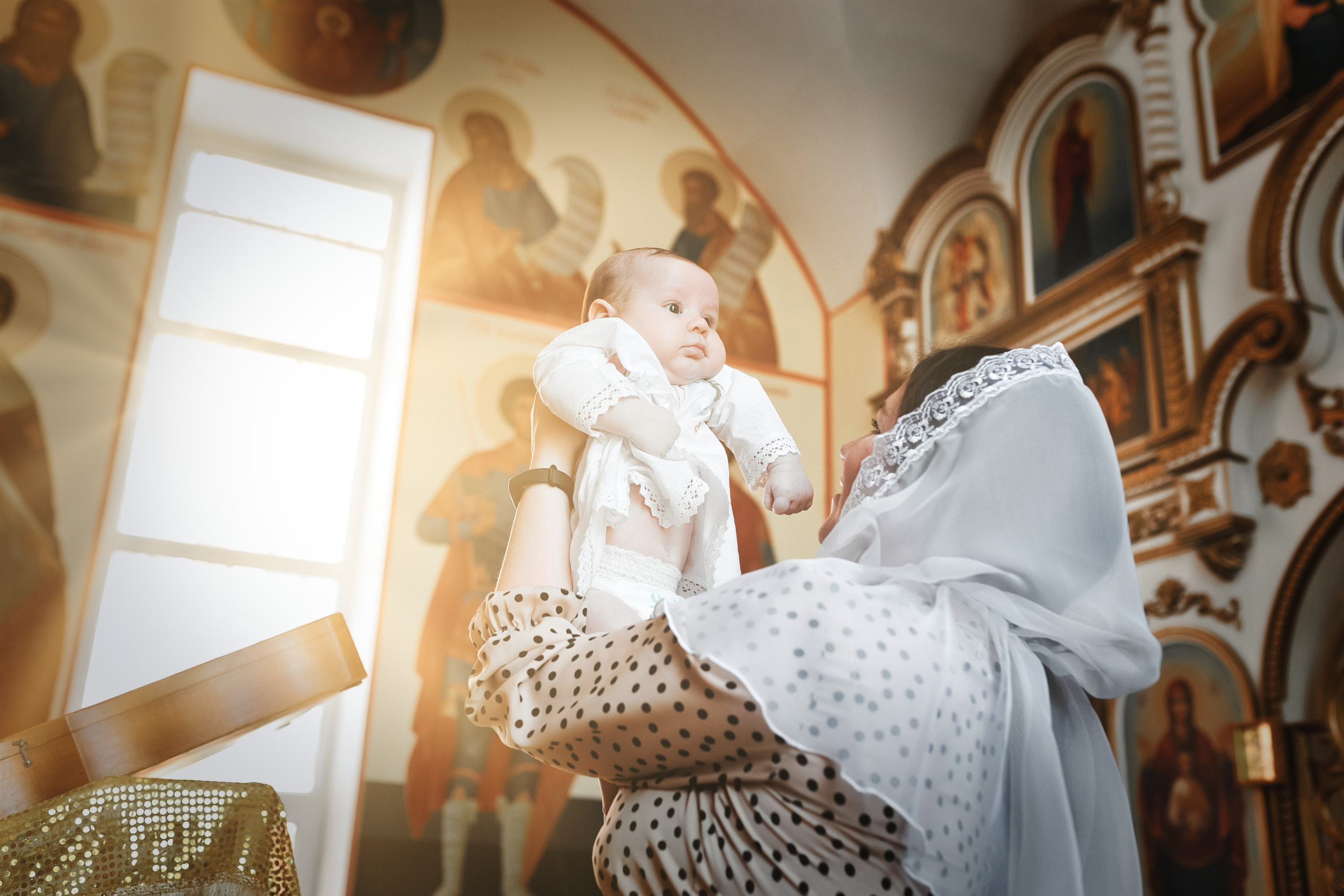 Таинство крещения (Собор Успения Божией Матери города Атырау). Фотограф в Атырау Максим Стадниченко