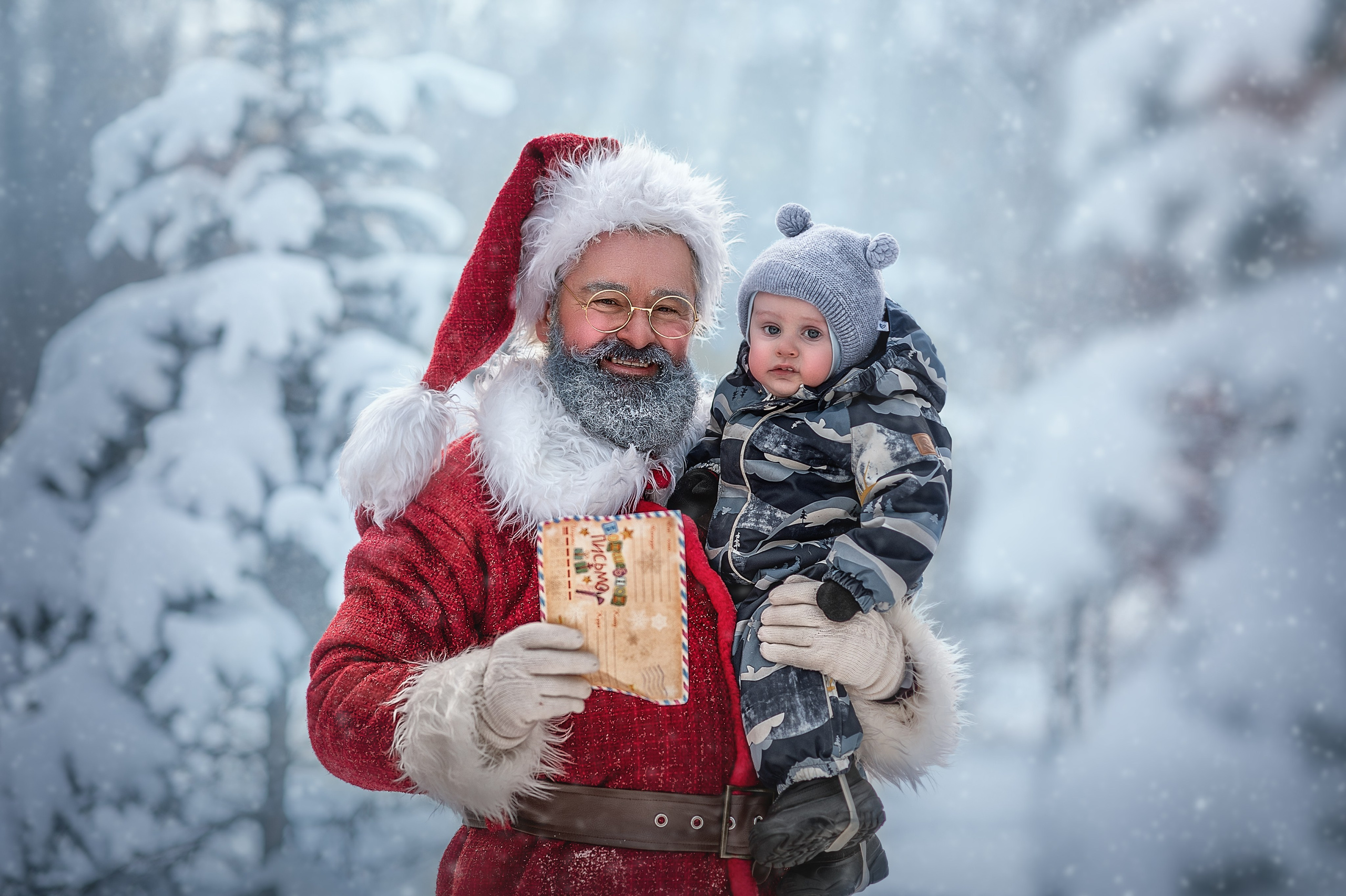 САНТА НА УЛИЦЕ. Семейный фотограф Екатеринбург Лора Мур