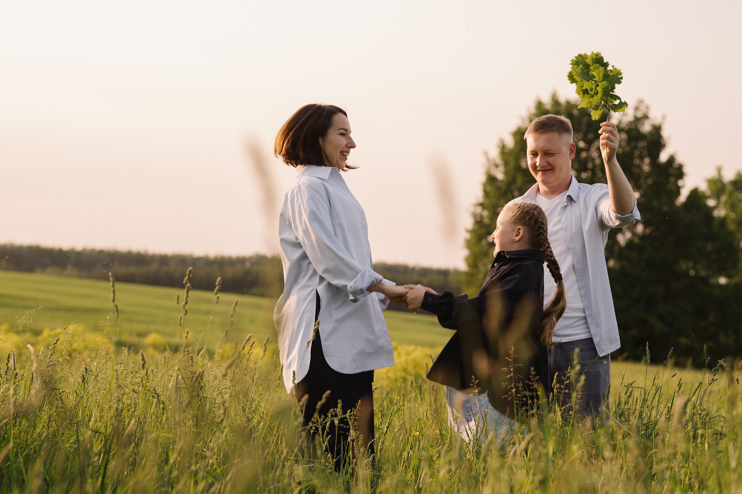 Поля, Маша и Дима. Искренний фотограф