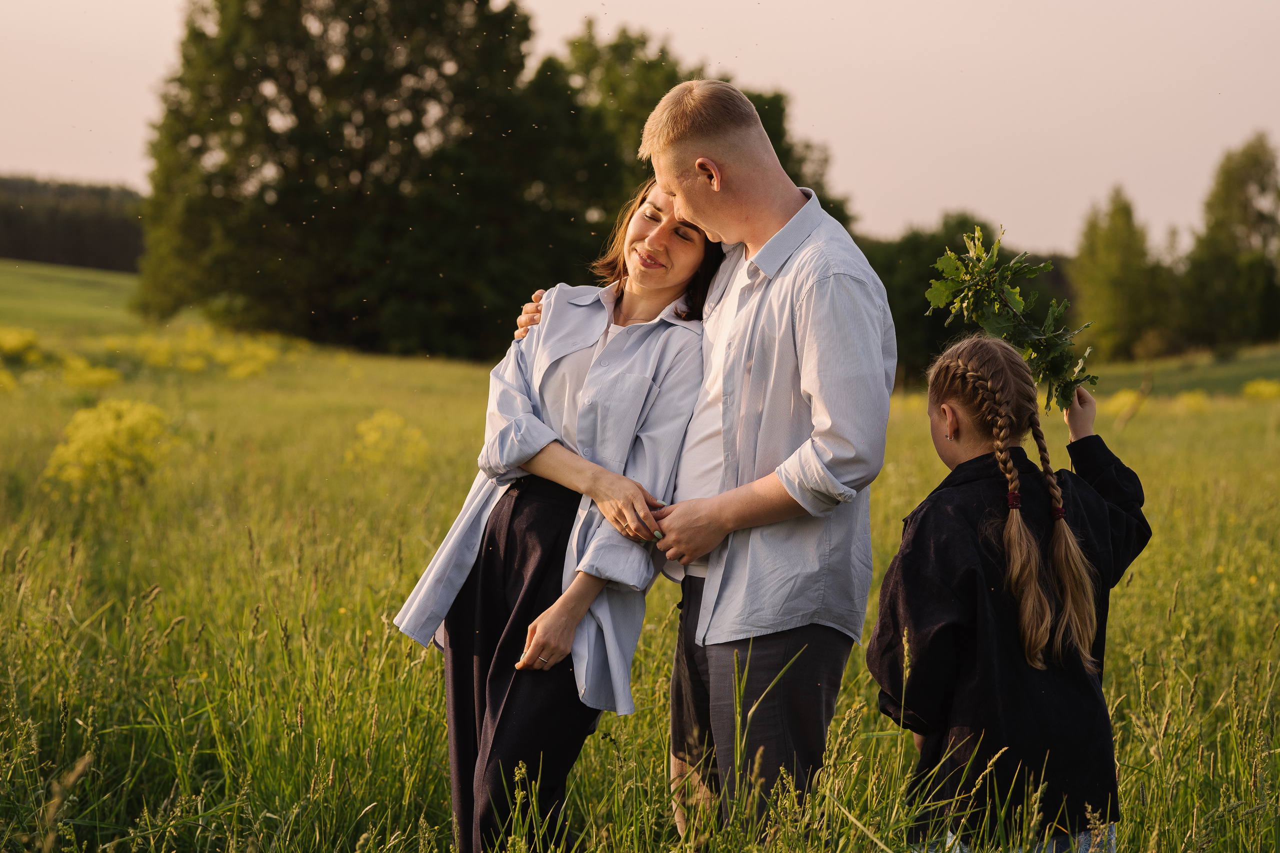 Поля, Маша и Дима. Искренний фотограф