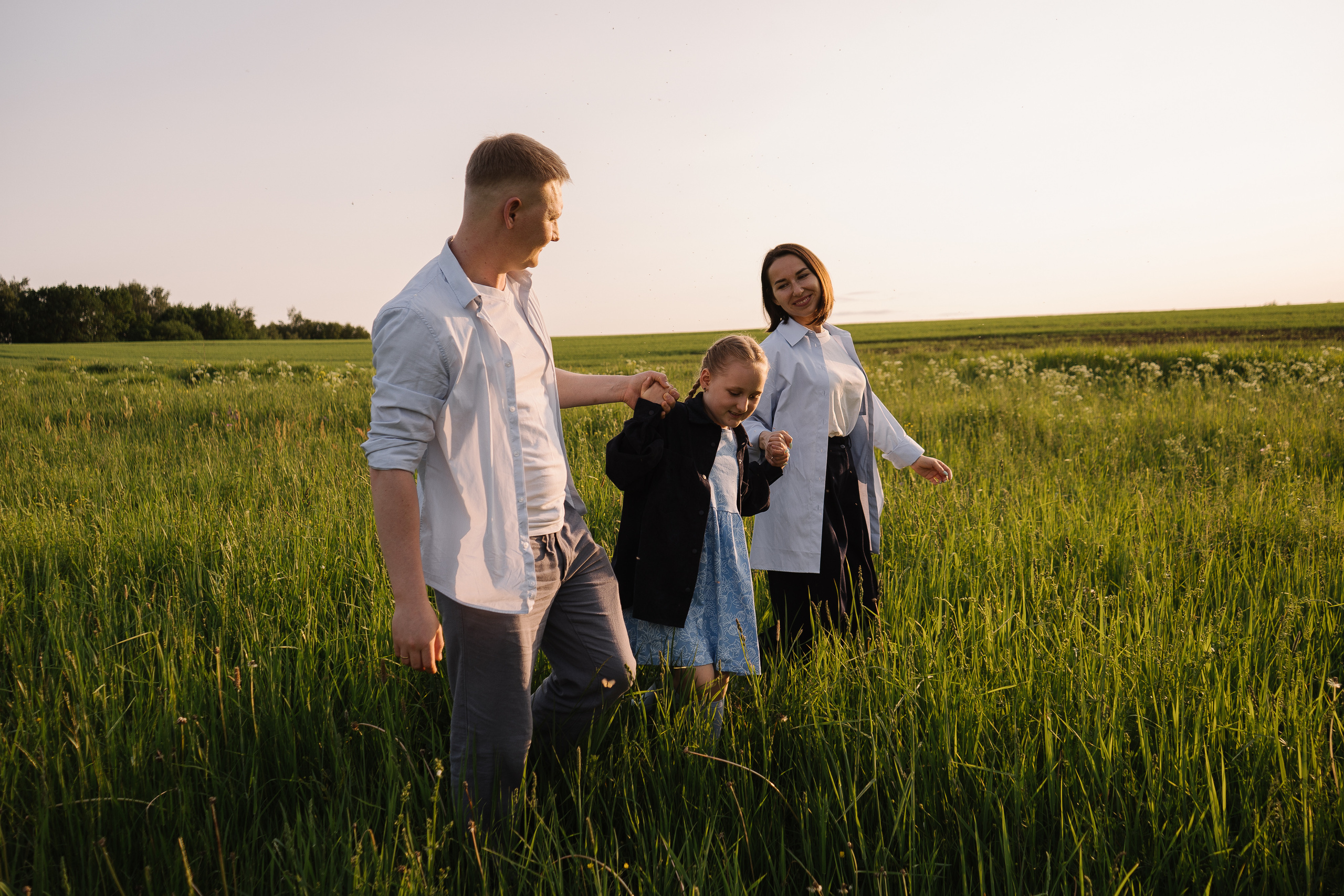 Поля, Маша и Дима. Искренний фотограф