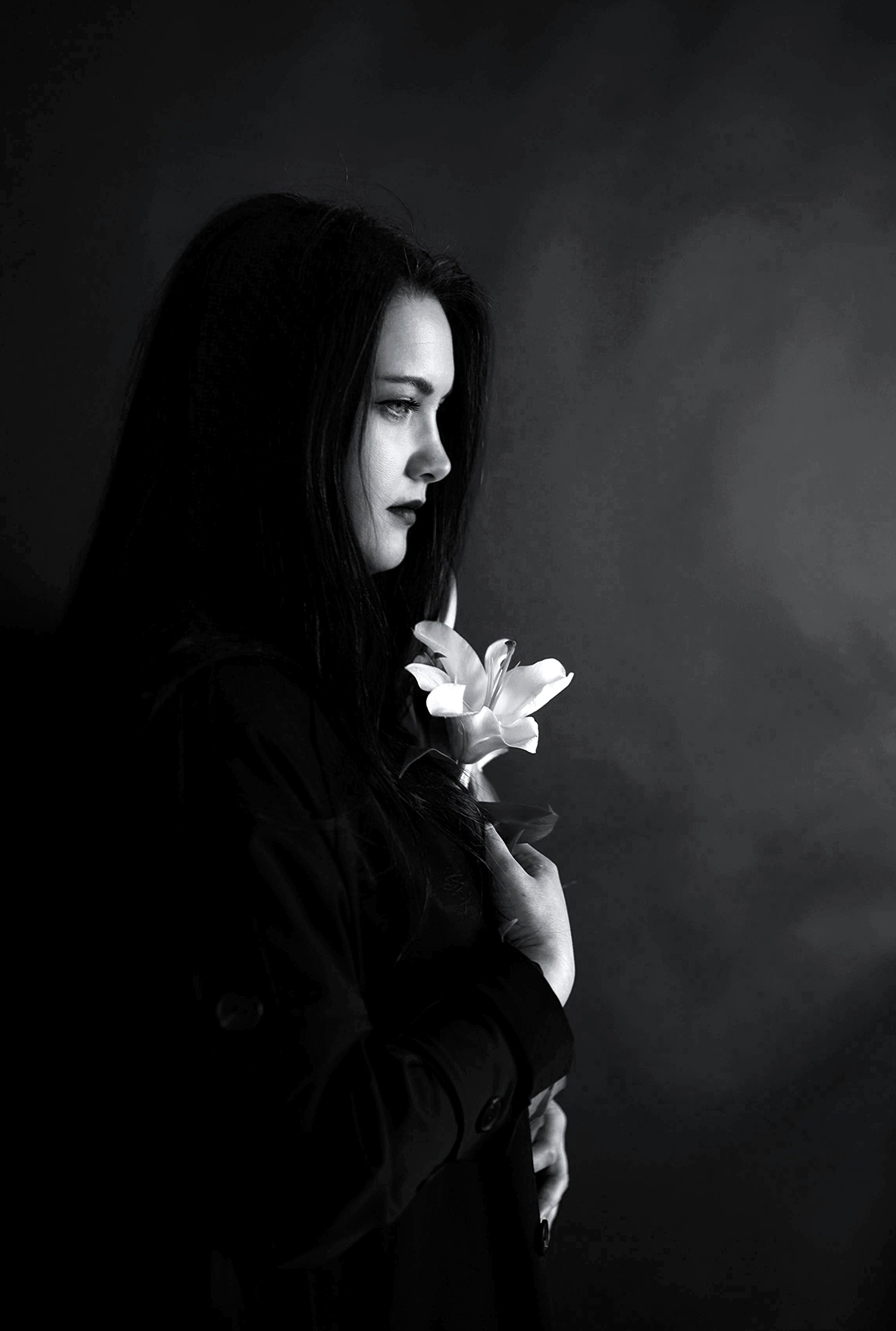 Женская чб фотосессия. Фотограф в Санкт-Петербурге Анастасия Полякова