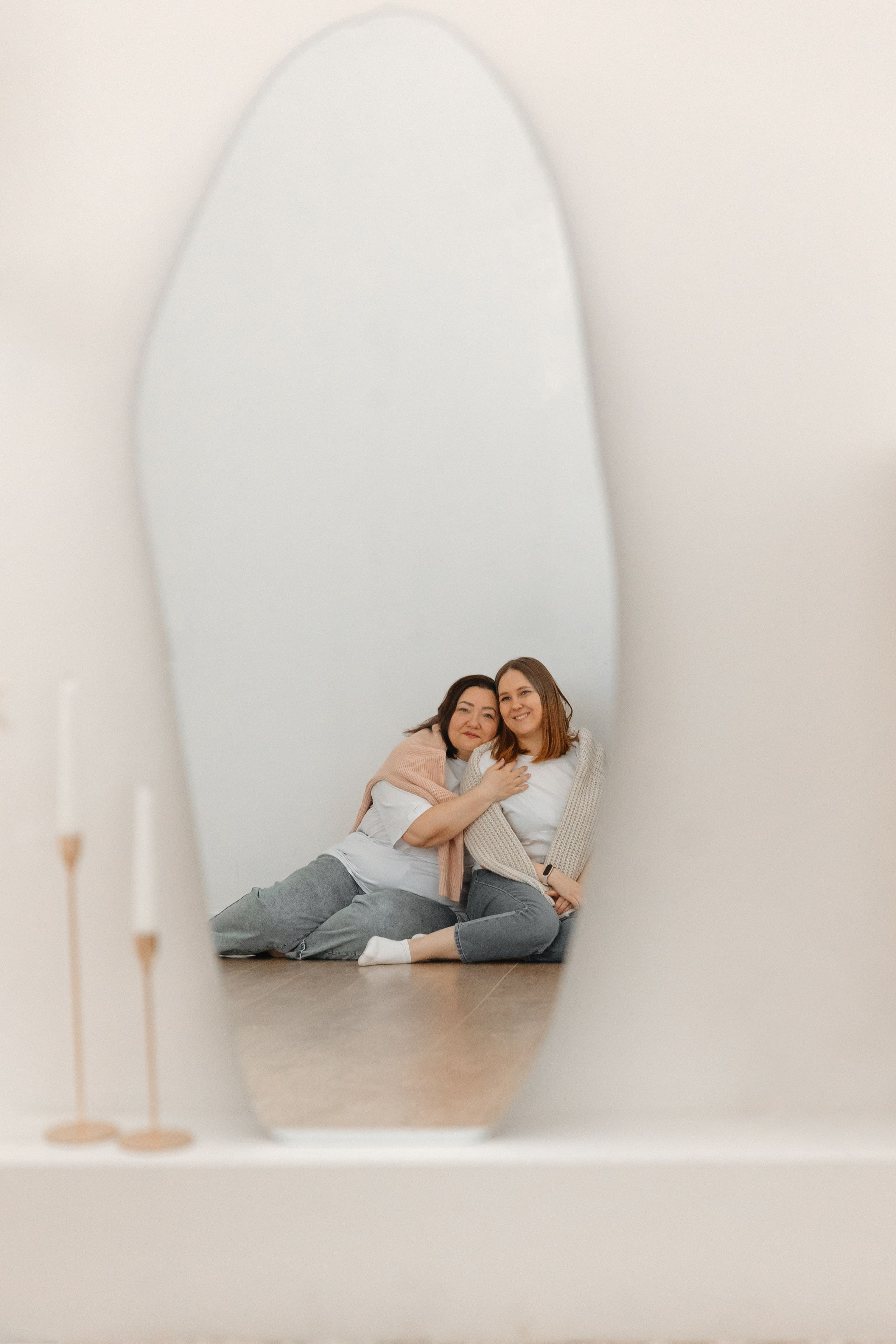 Нежная фотосессия в стиле «дочки-матери»