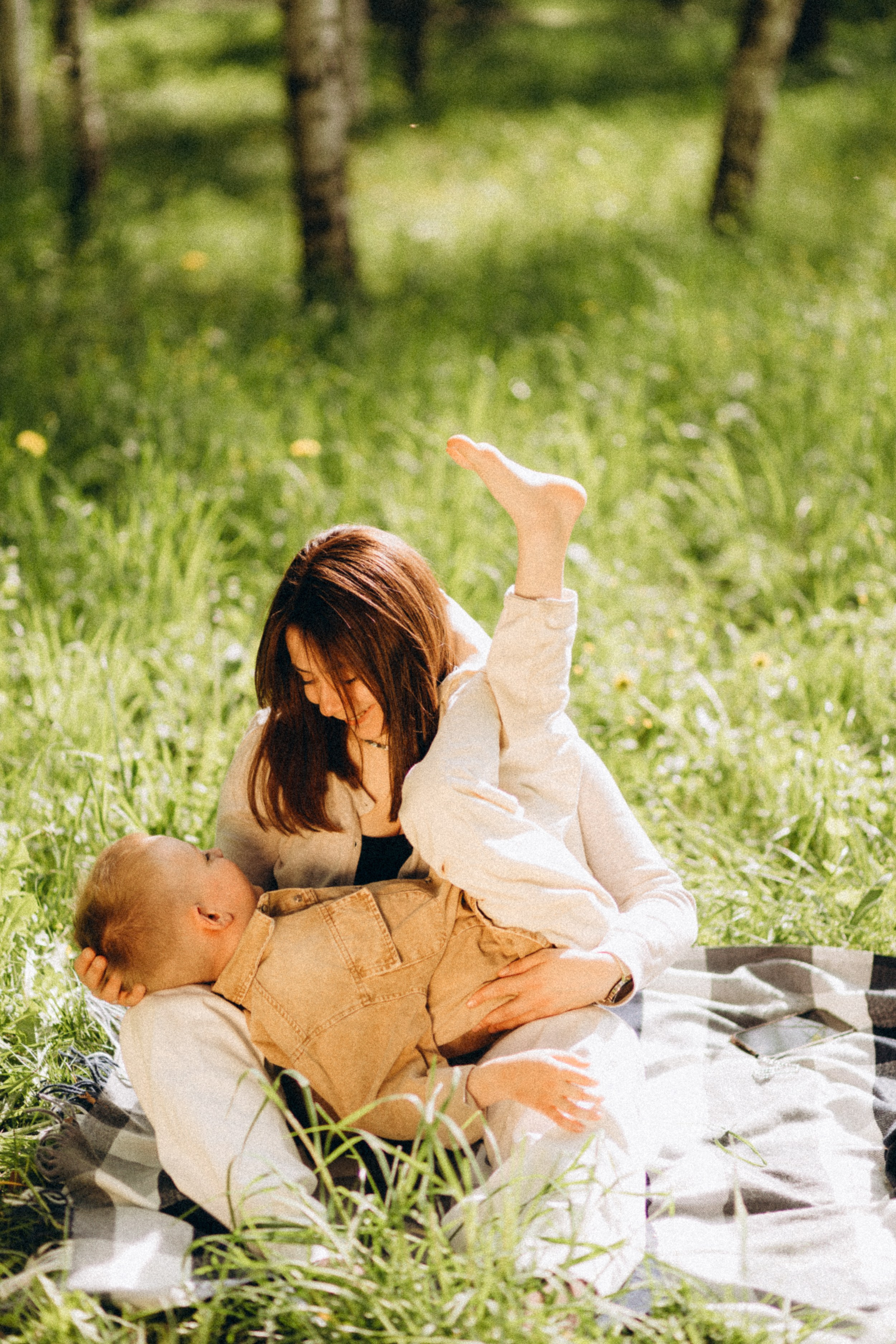 Пикник мама и сын. Krylovaphoto