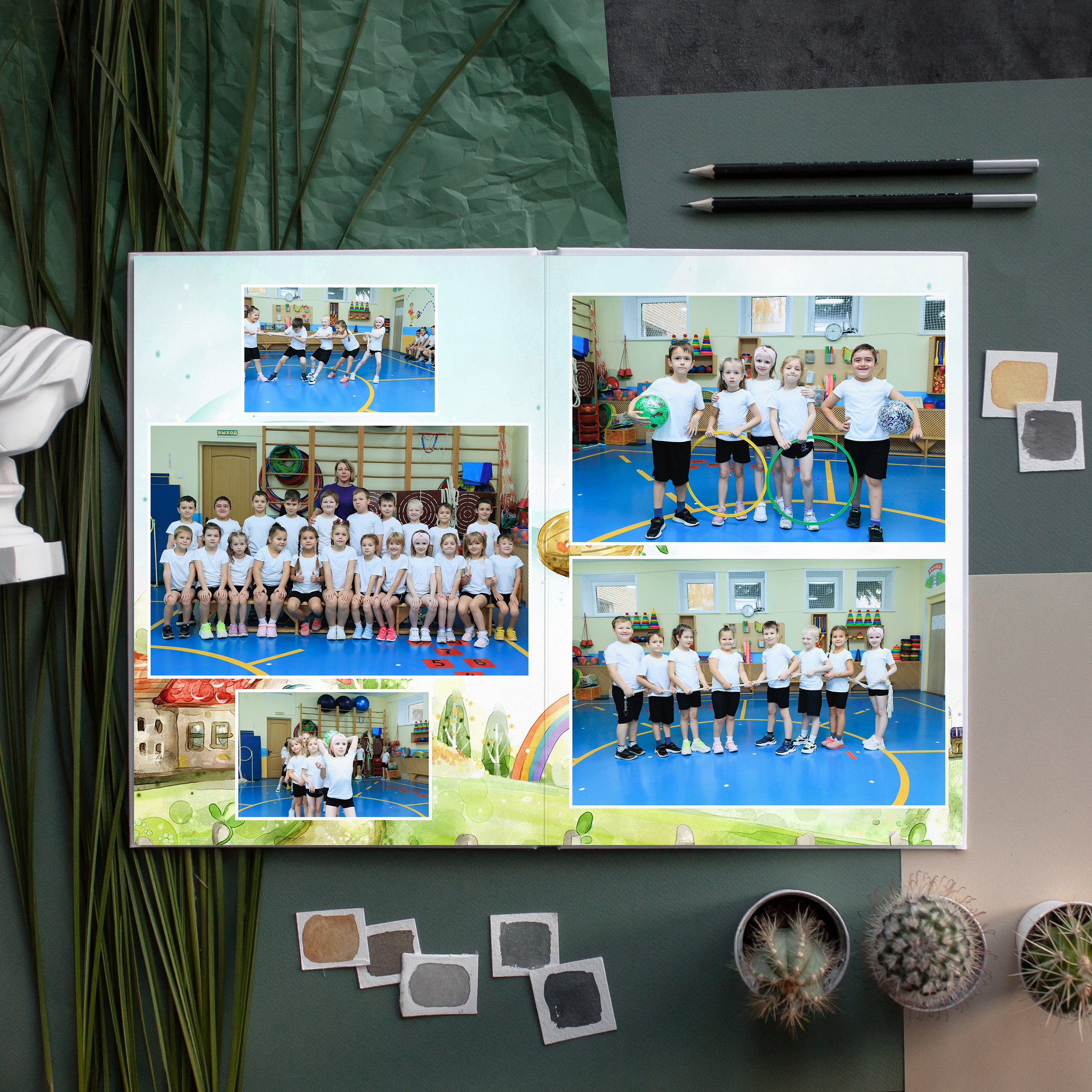 ПРЕМИУМ 5 разворотов. Выпускные альбомы для детского сада и школы в Москве