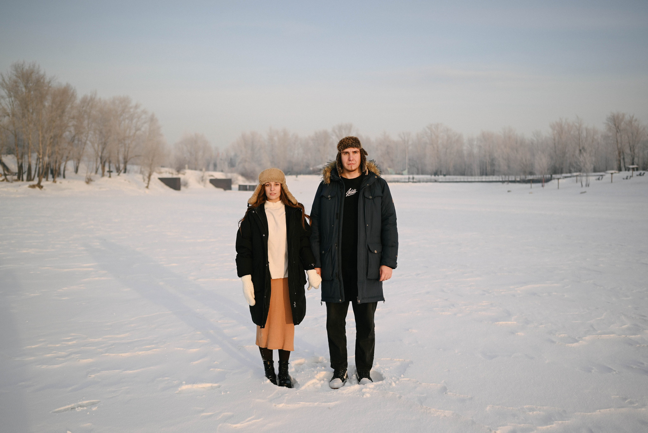 Катя и Саша. Морозное LoveStory. Фотограф Красноярск Базуев Марк